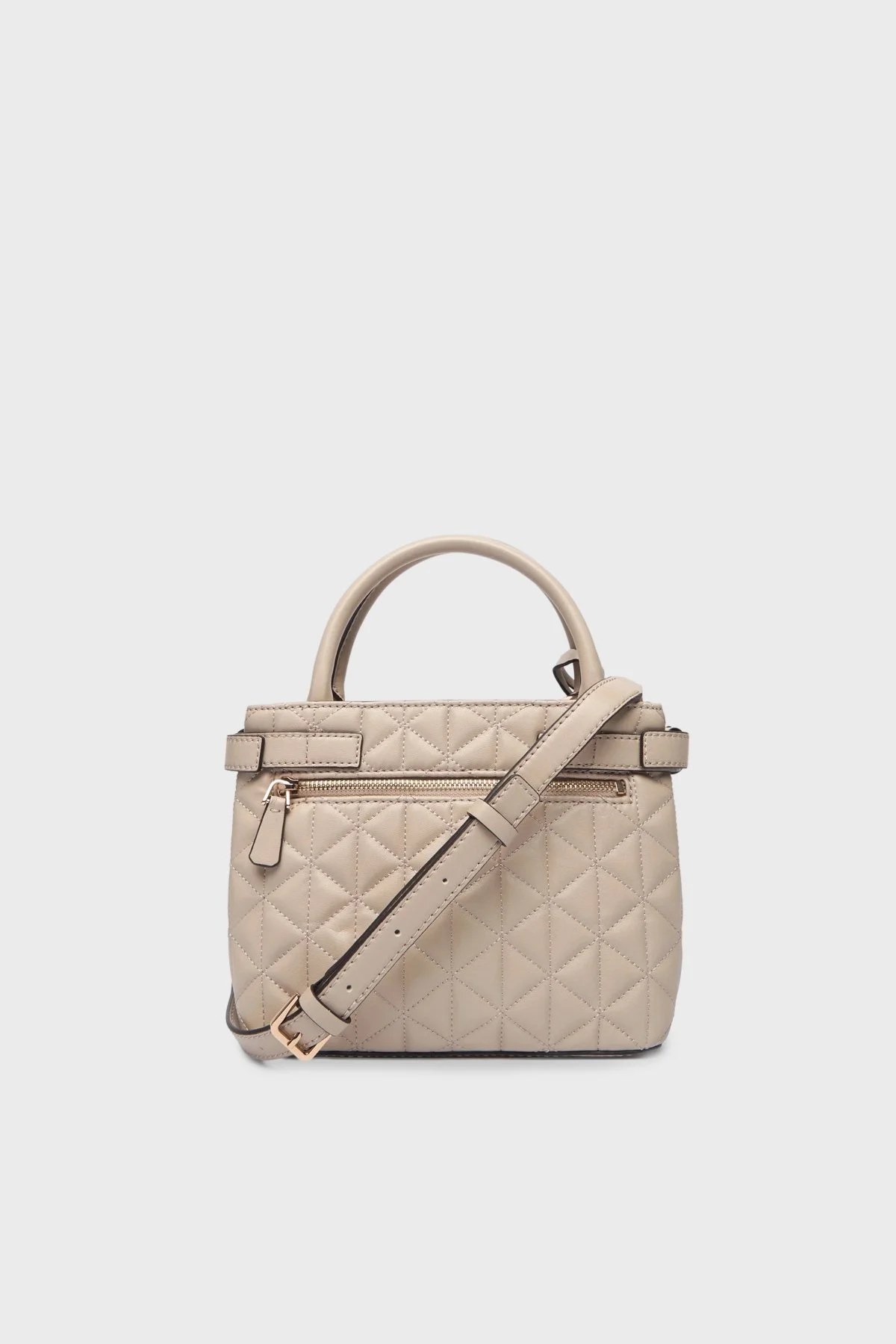 Guess Kapitoneli Çıkarılabilir Askılı HWQG9883050 Bayan Çanta HWQG98 83050 LTA BEJ - 3