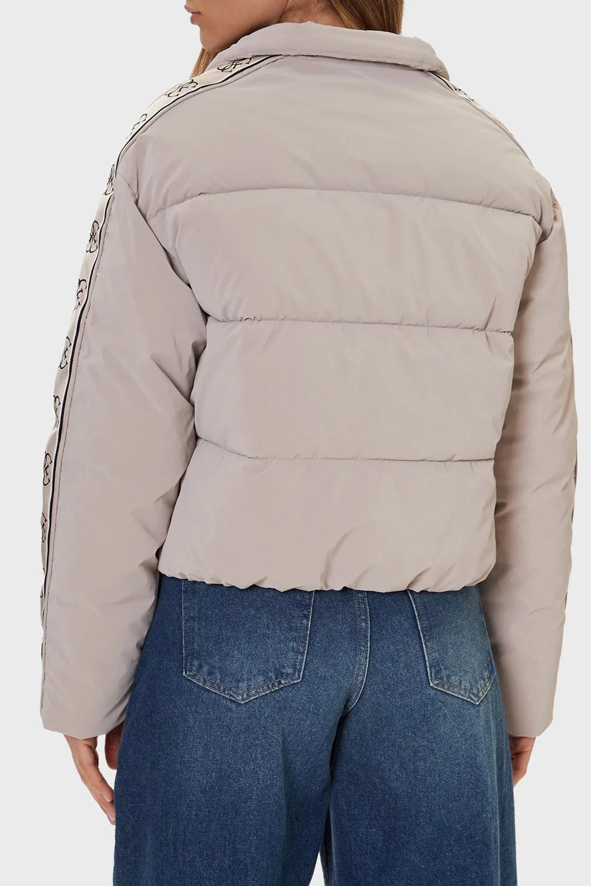 Guess Kapitoneli Logolu Regular Fit Dik Yaka Şişme V5BL11WGYC2 Bayan Mont V5BL11 WGYC2 A12B PUDRA - 3