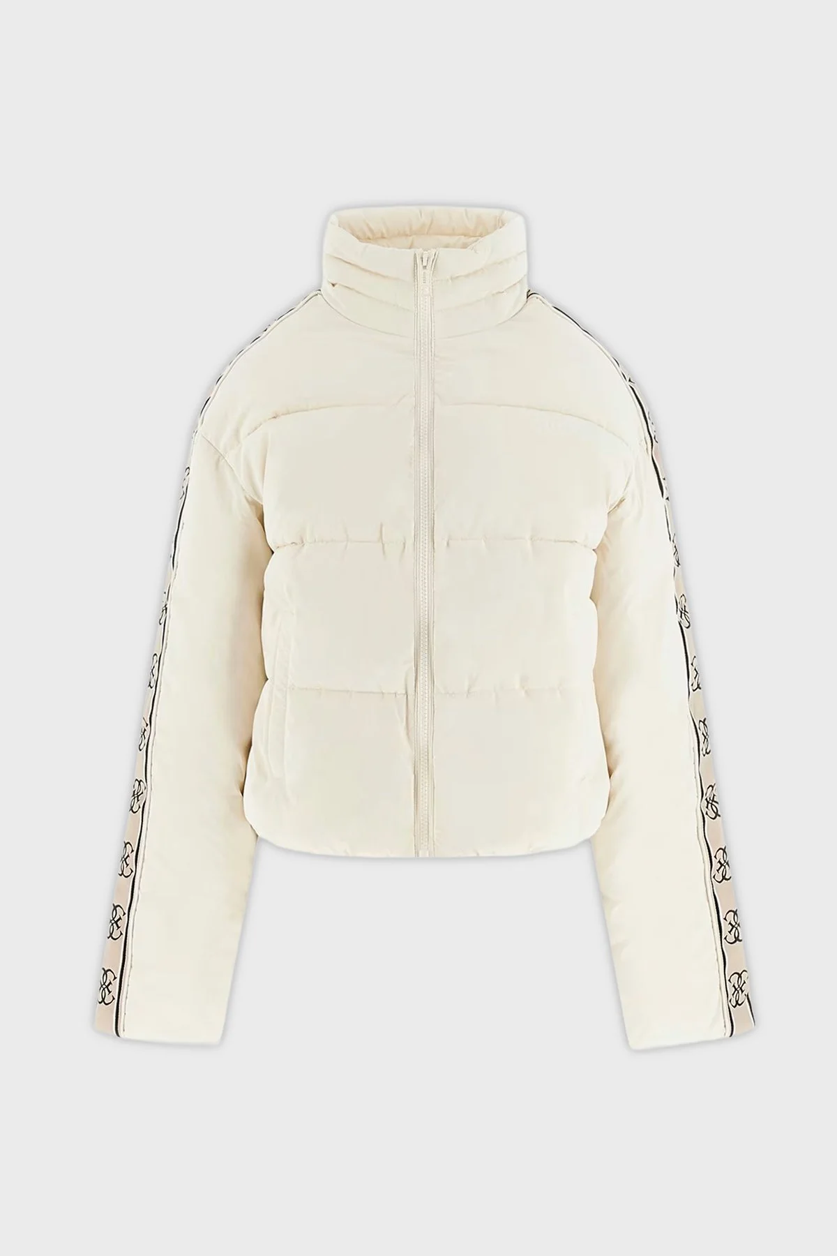 Guess Kapitoneli Logolu Regular Fit Dik Yaka Şişme V5BL11WGYC2 Bayan Mont V5BL11 WGYC2 G6K5 EKRU - 6