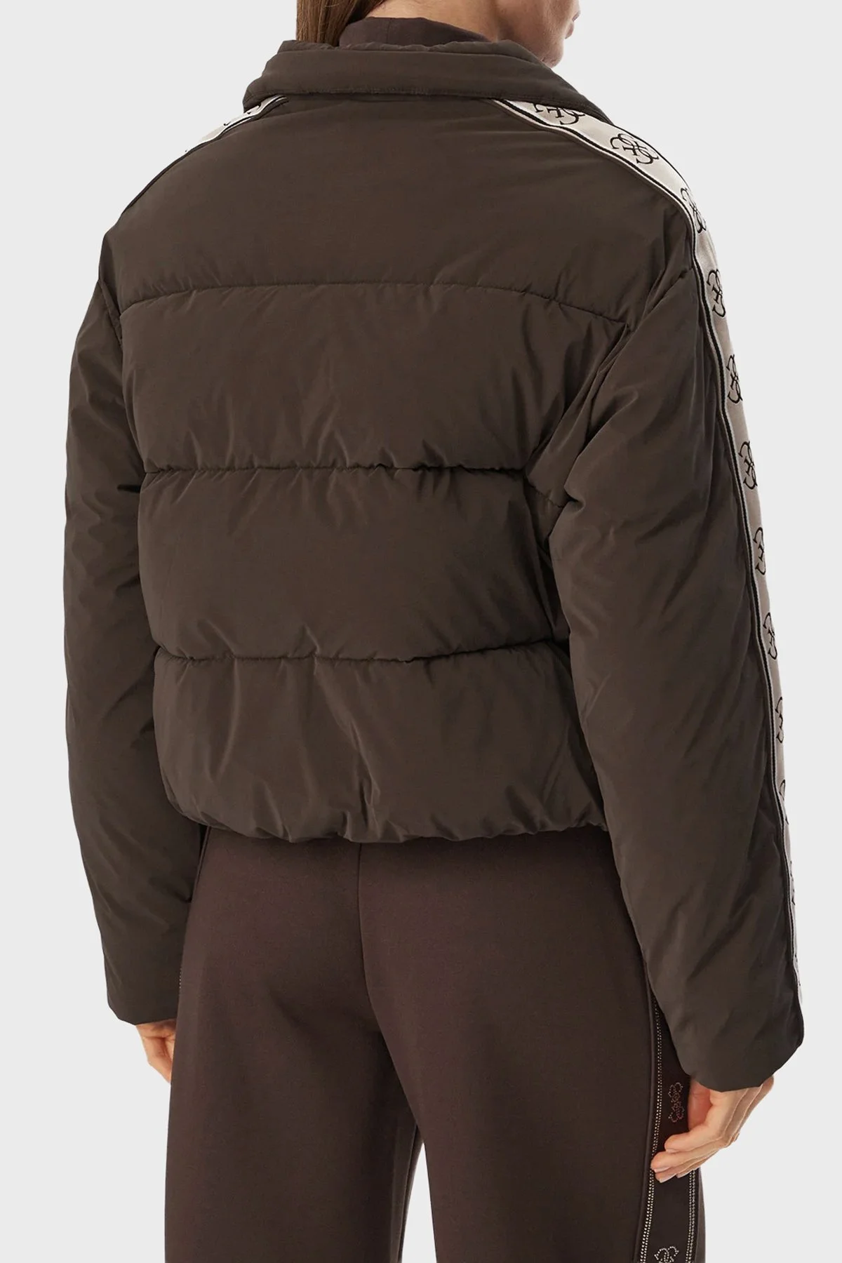 Guess Kapitoneli Logolu Regular Fit Dik Yaka Şişme V5BL11WGYC2 Kadın Mont V5BL11 WGYC2 G1EA Kahve - 3
