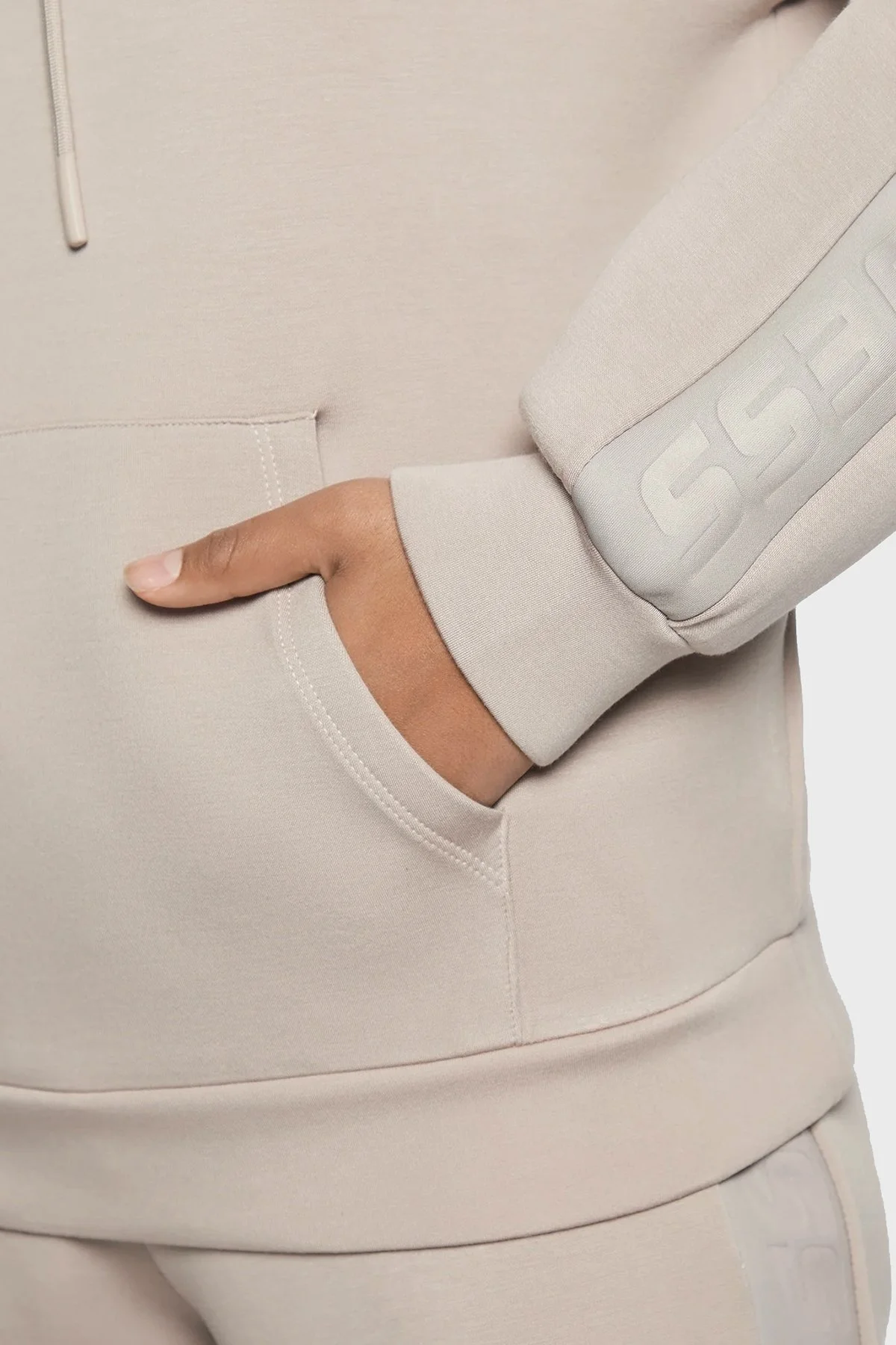 Guess Kapüşonlu Kanguru Cepli Regular Fit Brenda Bayan Sweat V2YQ18K7UW2 TRTP GRİ - 5