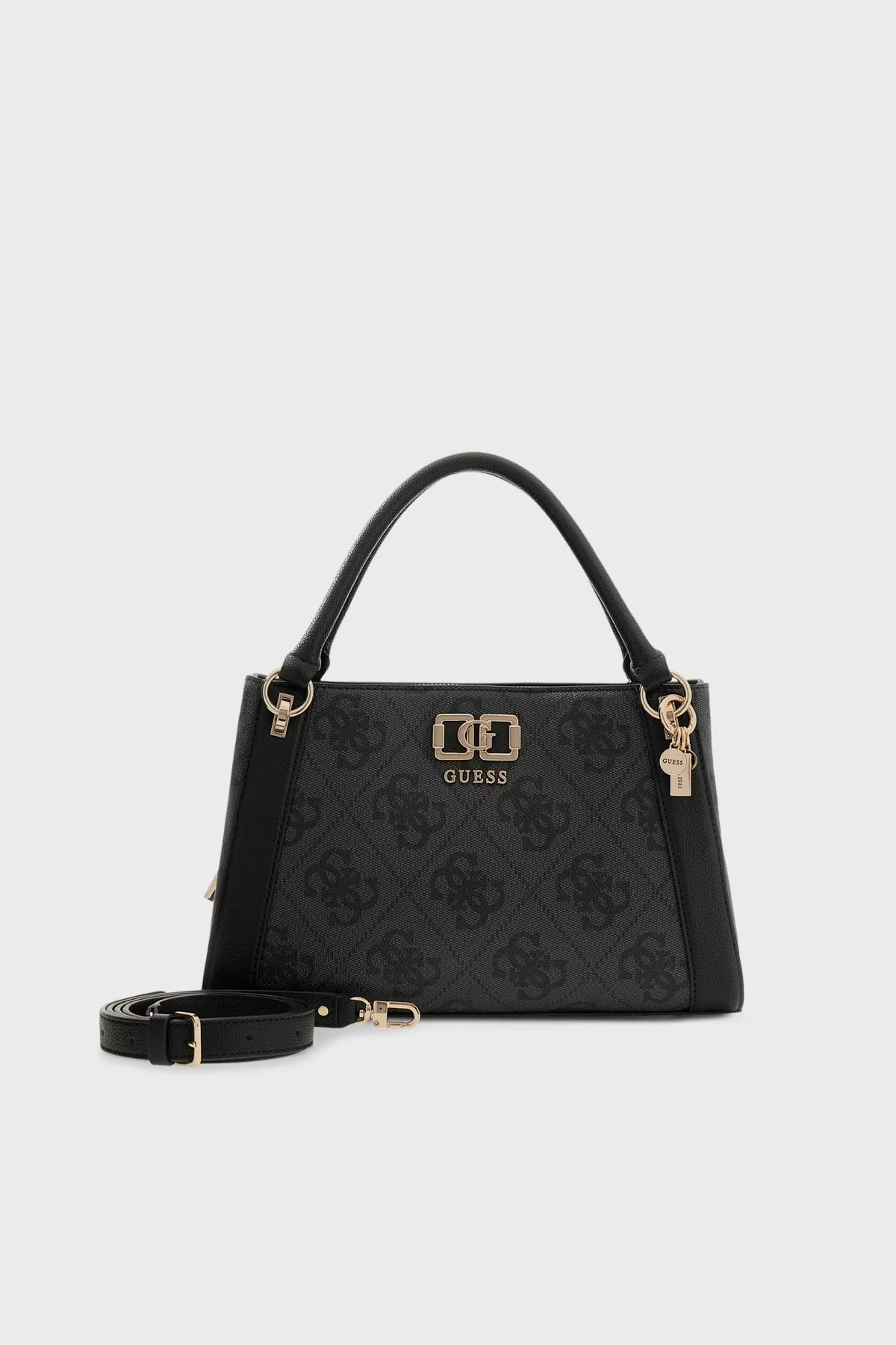 Guess Karnilla 4G Logolu Çıkarılabilir Askılı HWOS9901060 Bayan Çanta HWOS99 01060 CLO ANTRASİT - 3