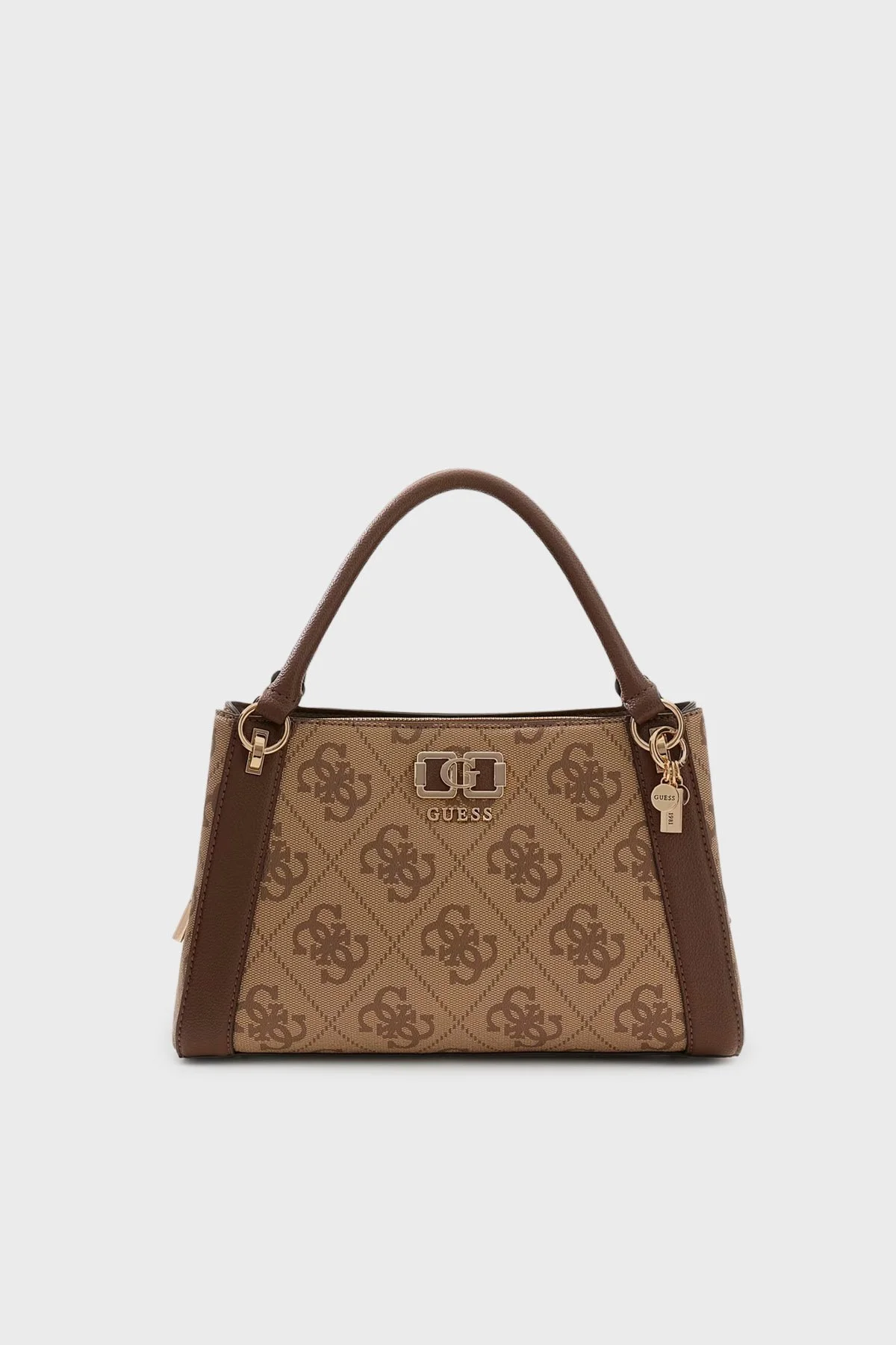 Guess Karnilla 4G Logolu Çıkarılabilir Askılı HWOS9901060 Bayan Çanta HWOS99 01060 LGW KAHVE - 1