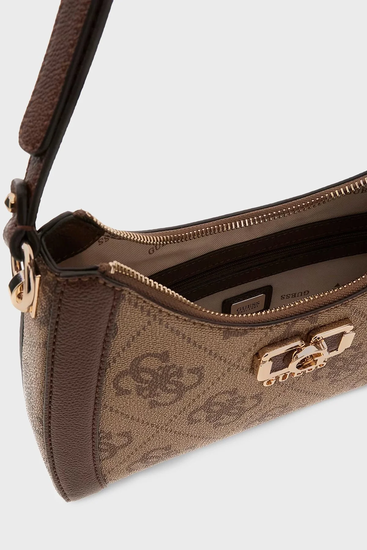 Guess Karnilla Logolu Ayarlanabilir Omuz Askılı HWOS9901180 Bayan Çanta HWOS99 01180 LGW KAHVE - 4