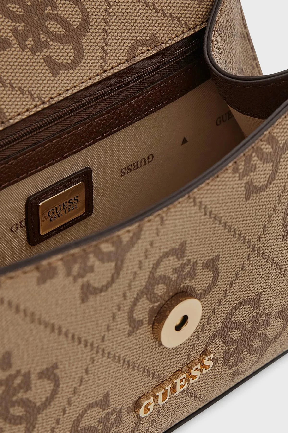 Guess Karnilla Logolu Çıkarılabilir Askılı HWOS9901190 Bayan Çanta HWOS99 01190 LGW KAHVE - 6