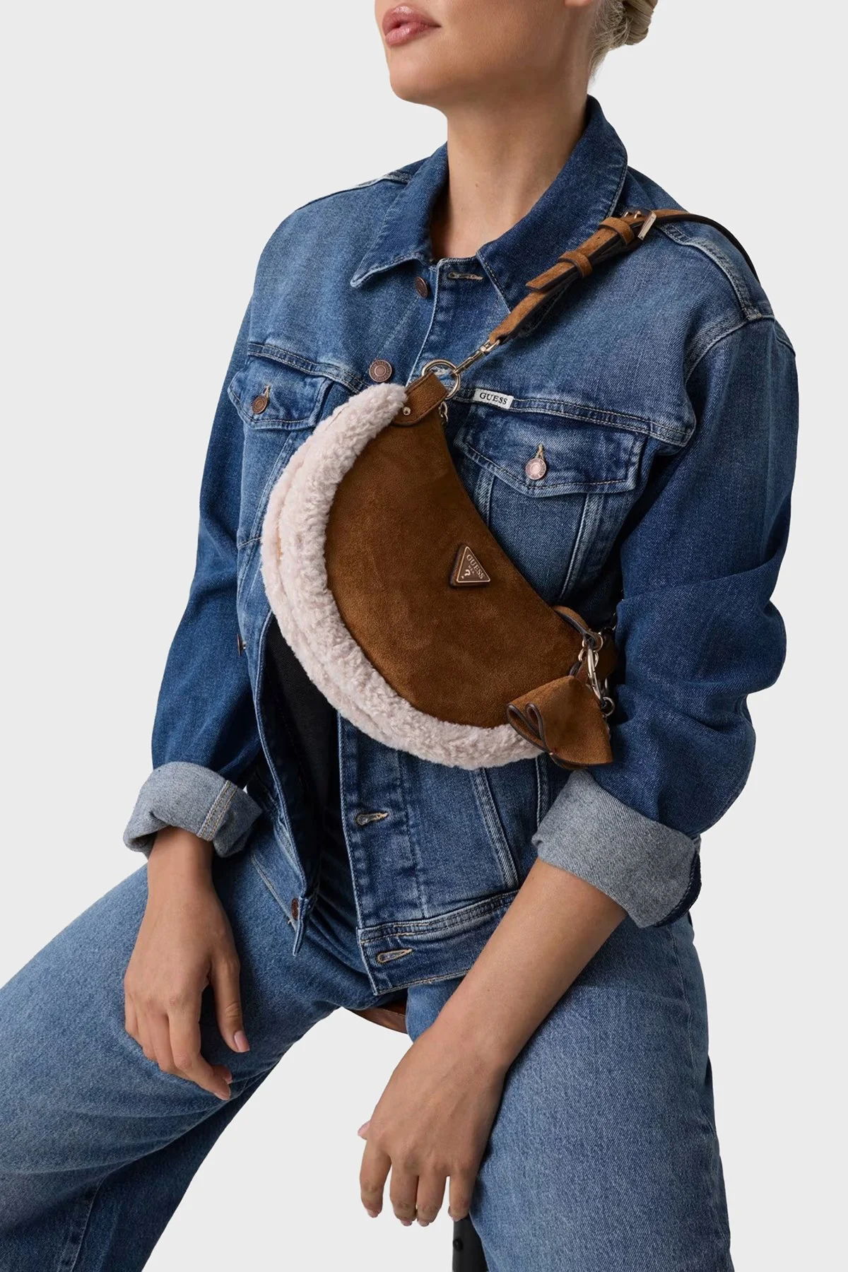 Guess Katie Kadın Çanta HWSW22 53180 COG Taba - 2
