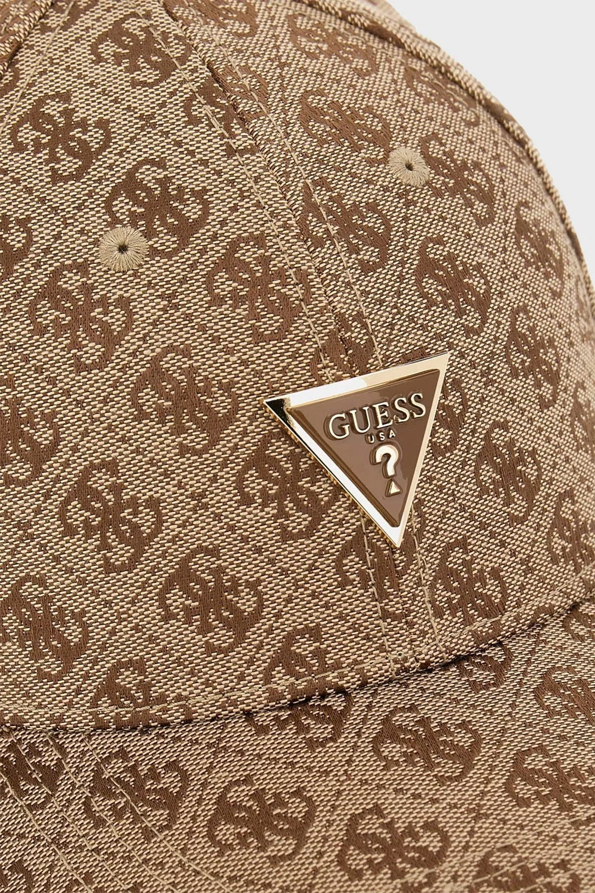 Guess Katya Jakarlı Logo Baskılı AW5368POL01 Bayan Şapka AW5368 POL01 LTL KAHVE - 5