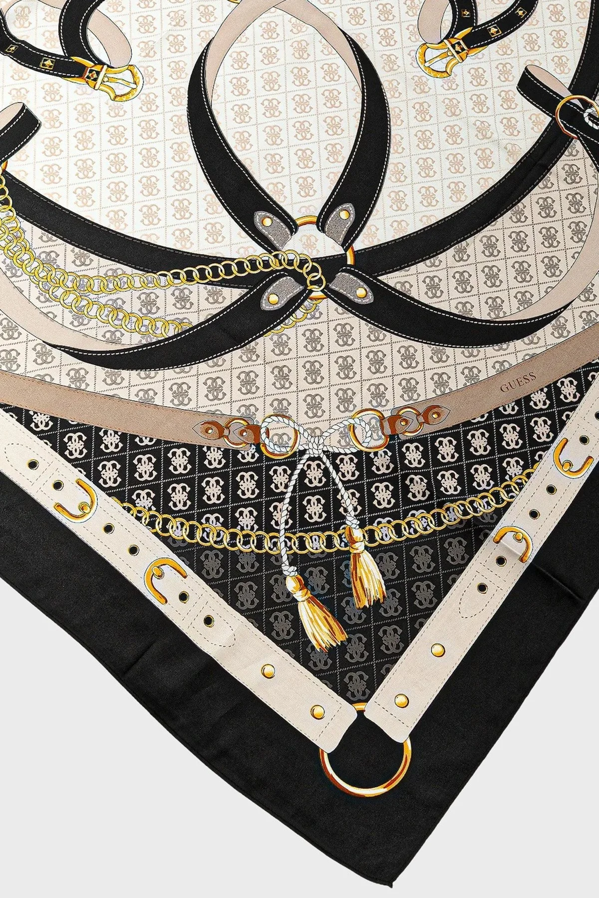 Guess Kefiah Desenli 120 x 120 cm AW5343POL03 Bayan Şal AW5343 POL03 BLA SİYAH - 2