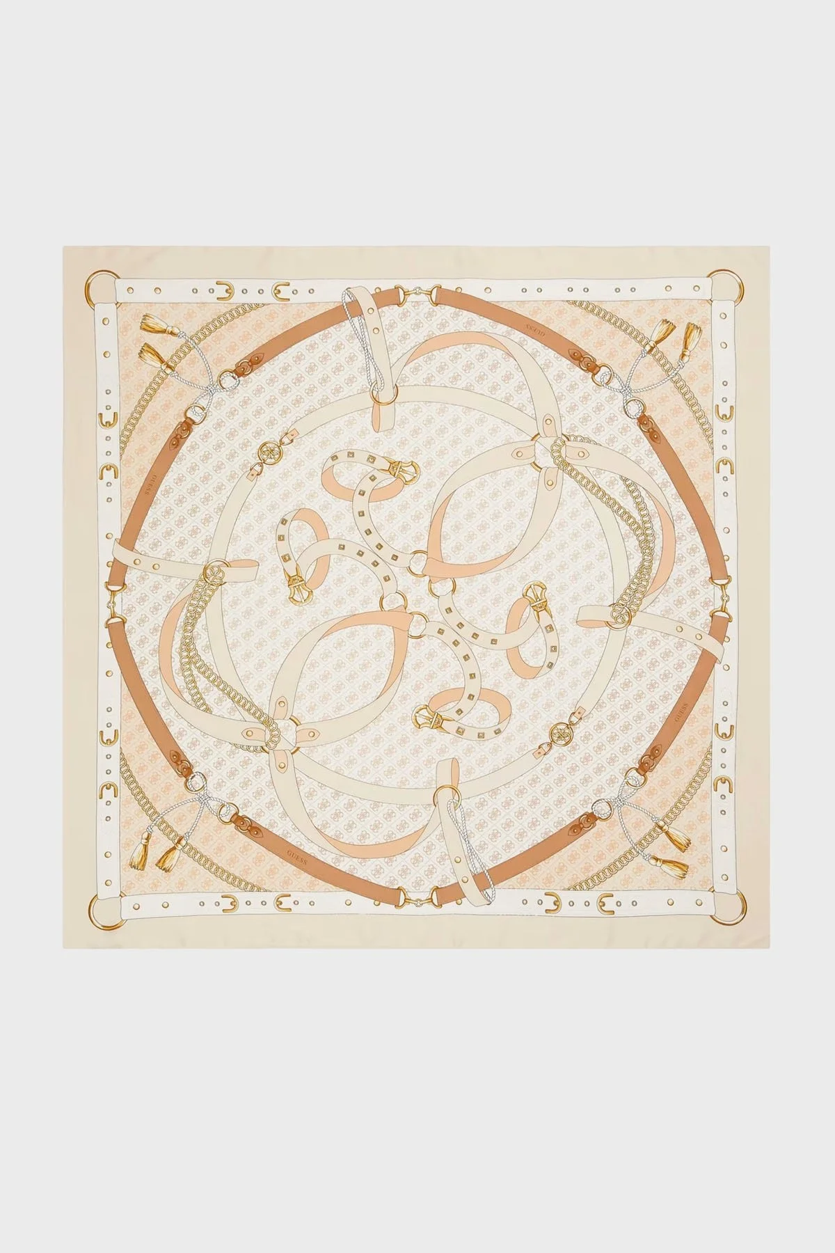 Guess Kefiah Desenli 120 x 120 cm AW5343POL03 Bayan Şal AW5343 POL03 IVO EKRU - 1