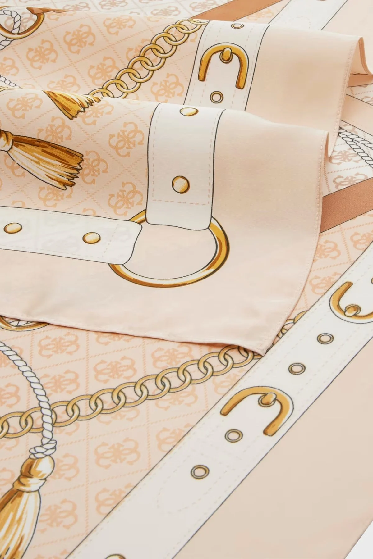 Guess Kefiah Desenli 120 x 120 cm AW5343POL03 Bayan Şal AW5343 POL03 IVO EKRU - 2