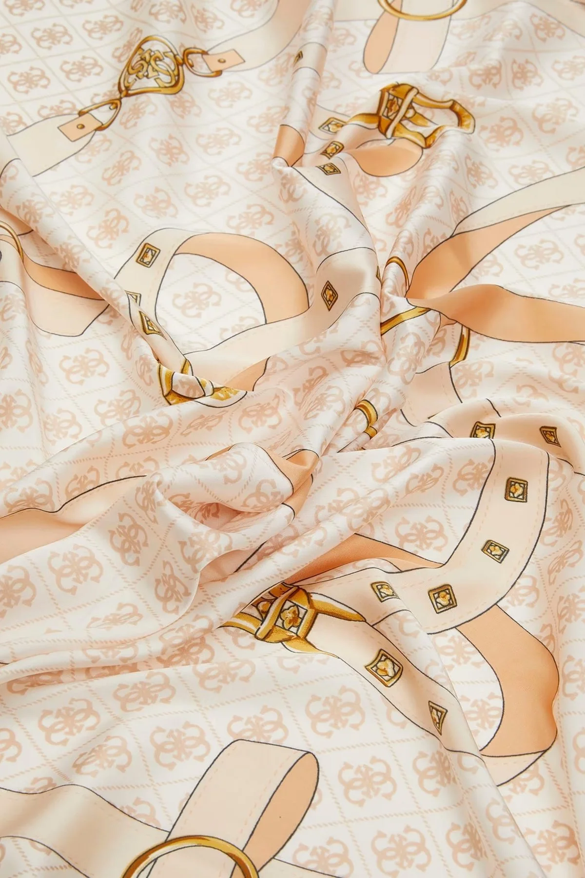 Guess Kefiah Desenli 120 x 120 cm AW5343POL03 Bayan Şal AW5343 POL03 IVO EKRU - 3