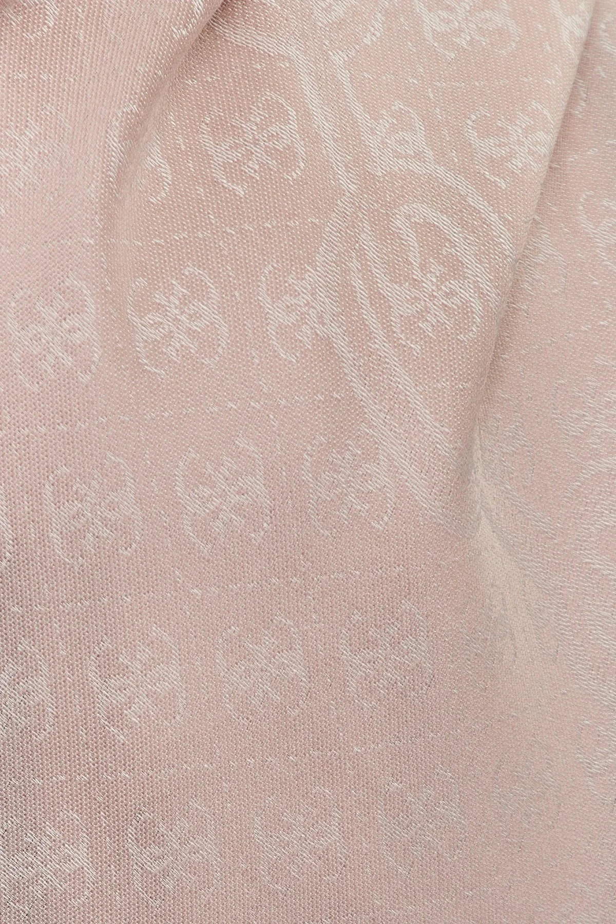 Guess Kefiah Desenli Modal Karışımlı 130 x 130 cm AW5191POL03BLS Kadın Şal AW5191 POL03 BLS PUDRA - 3