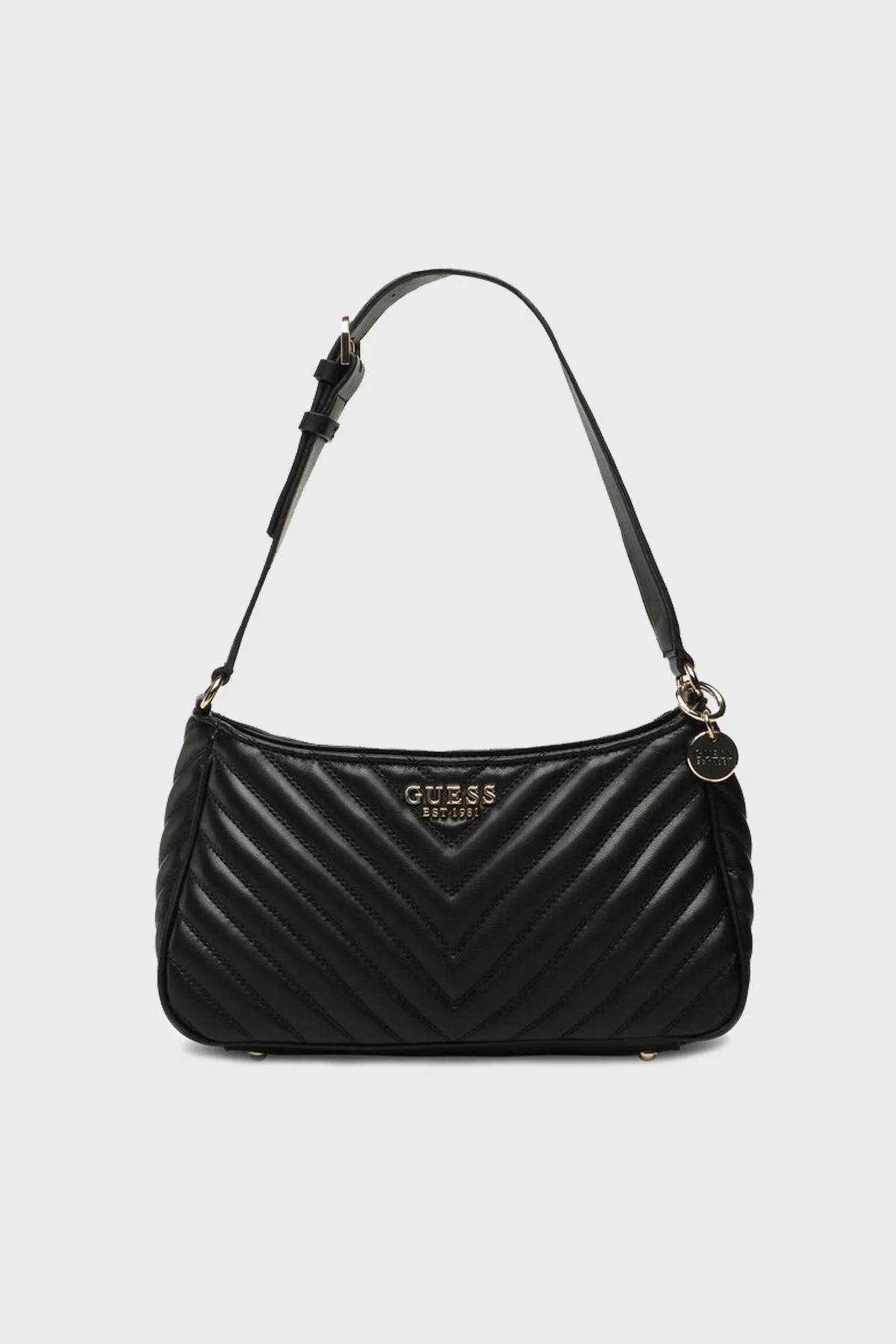 Guess Keillah Fermuarlı Ayarlanabilir Omuz Askılı Bayan Çanta HWQG8690180 BLA SİYAH - 1