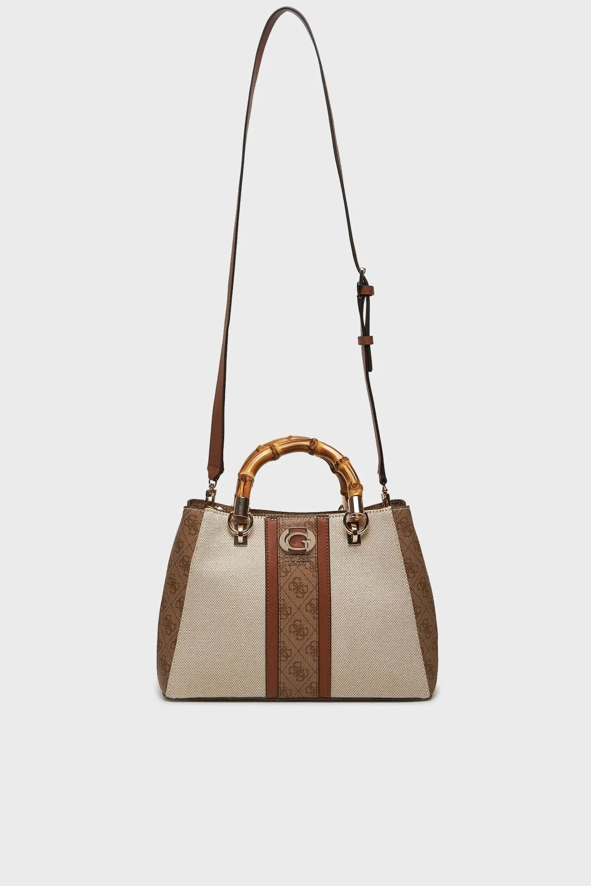 Guess Kerima Ayarlanabilir Omuz Askılı HWAG9337060 Bayan Çanta HWAG93 37060 NLL KAHVE-KREM - 1