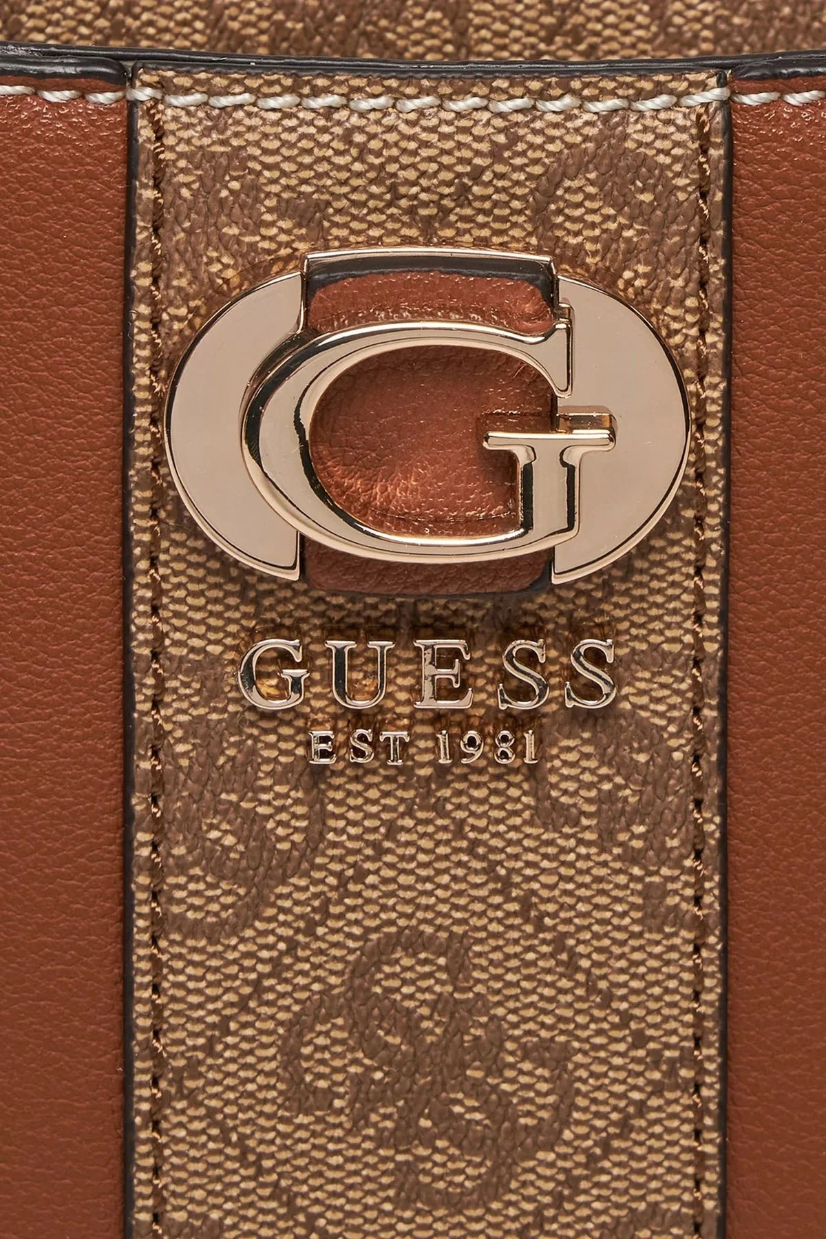 Guess Kerima Ayarlanabilir Omuz Askılı HWAG9337060 Bayan Çanta HWAG93 37060 NLL KAHVE-KREM - 6