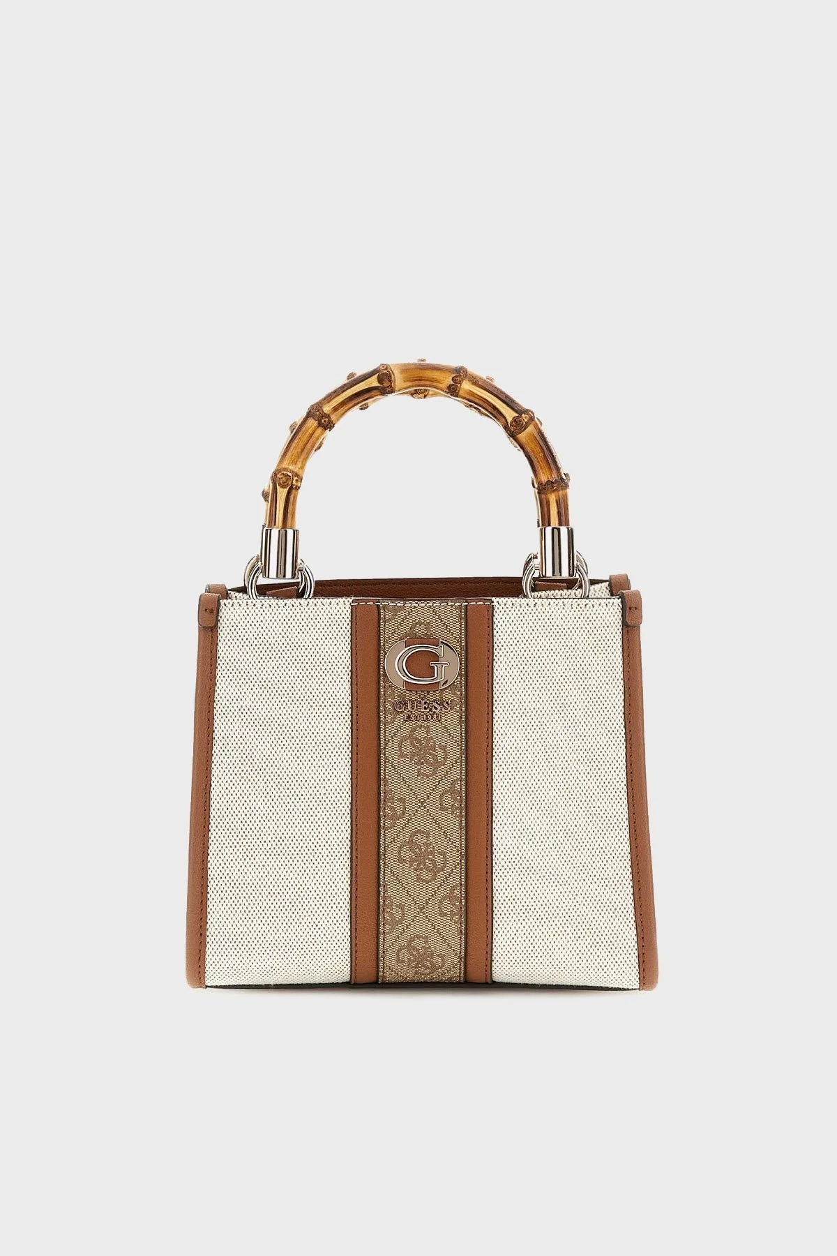 Guess Kerima Logolu Ayarlanabilir Askılı HWAG9337770 Bayan Çanta HWAG93 37770 NLL KAHVE-KREM - 1