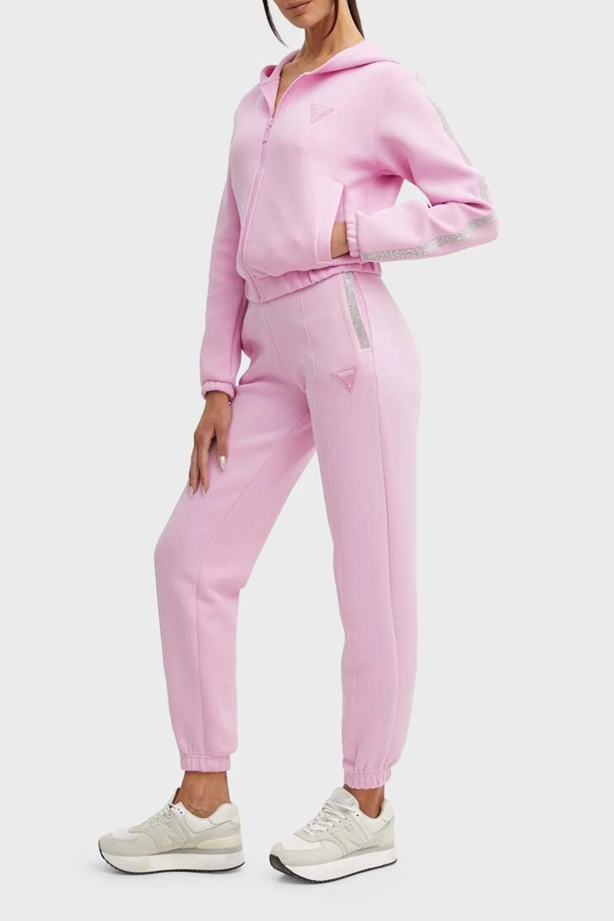 Guess Kiara Scuba Regular Fit Jogger Spor V4GB14FL04P Bayan Pantolon V4GB14 FL04P A61K PEMBE - 2