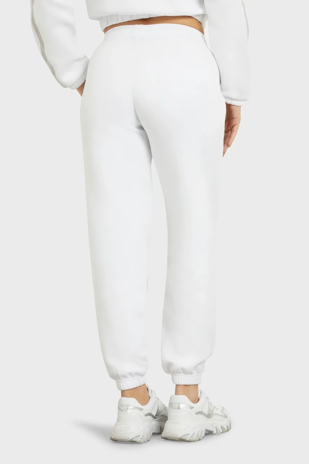 Guess Kiara Scuba Regular Fit Jogger Spor V4GB14FL04P Bayan Pantolon V4GB14 FL04P G011 BEYAZ - 3