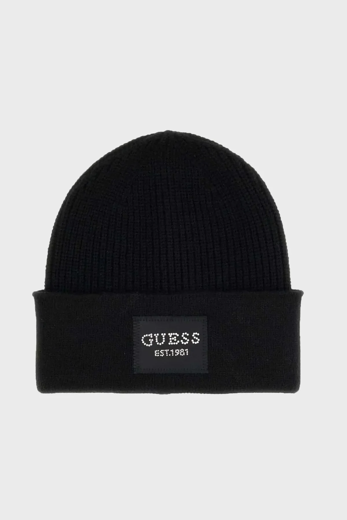 Guess Knitted Logolu AW5631VIS01 Kadın Bere AW5631 VIS01 BLA Siyah - 1