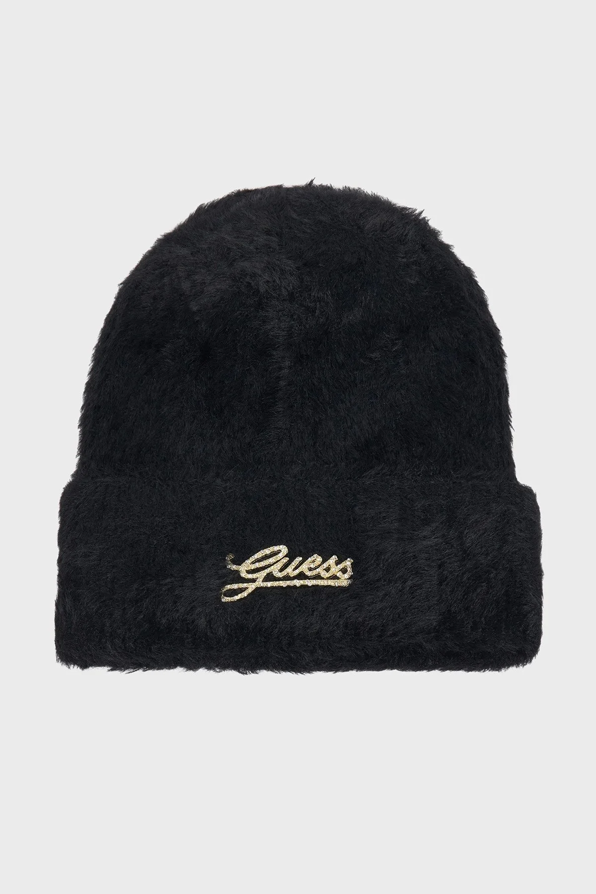 Guess Knitted Logolu AW5633POL01 Kadın Bere AW5633 POL01 BLA Siyah - 1