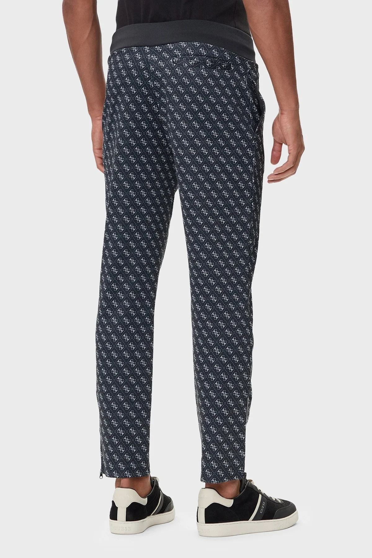 Guess Korbin Jakarlı Logo Baskılı Pamuklu Regular Fit Jogger Z2BB05K7122 Erkek Pantolon Z2BB05 K7122 P9QC SİYAH - 3