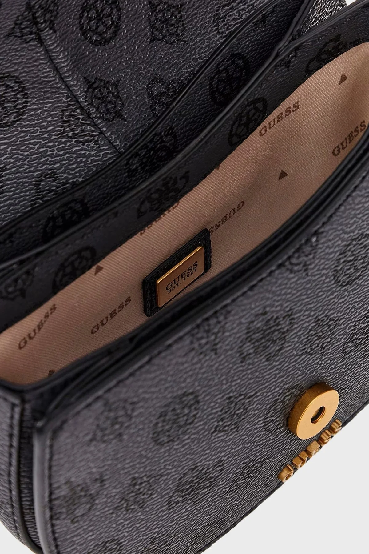 Guess Kuba Ayarlanabilir Asklıı 4G Logolu HWPA9329780 Bayan Çanta HWPA93 29780 CHG ANTRASİT - 4