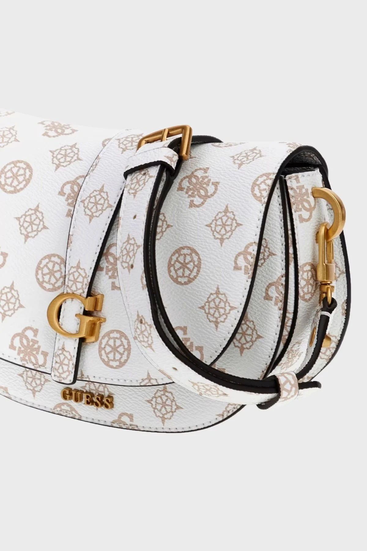 Guess Kuba Logolu Ayarlanabilir Omuz Askılı HWPA9329780 Bayan Çanta HWPA93 29780 WLO BEYAZ - 5