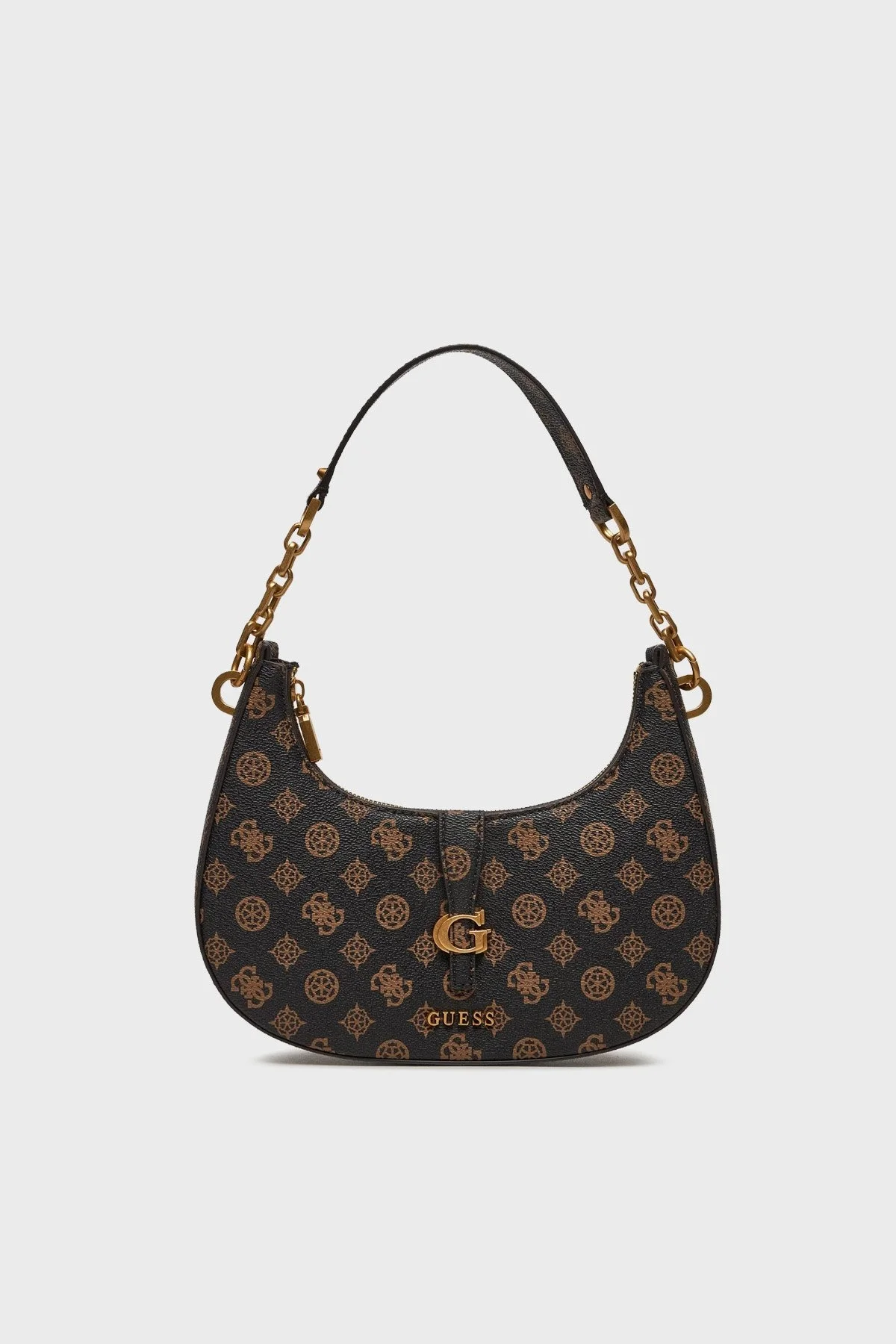 Guess Kuba Logolu Çıkarılabilir Zincirli Omuz Askılı HWPA9329180 Bayan Çanta HWPA93 29180 MLO KAHVE - 1