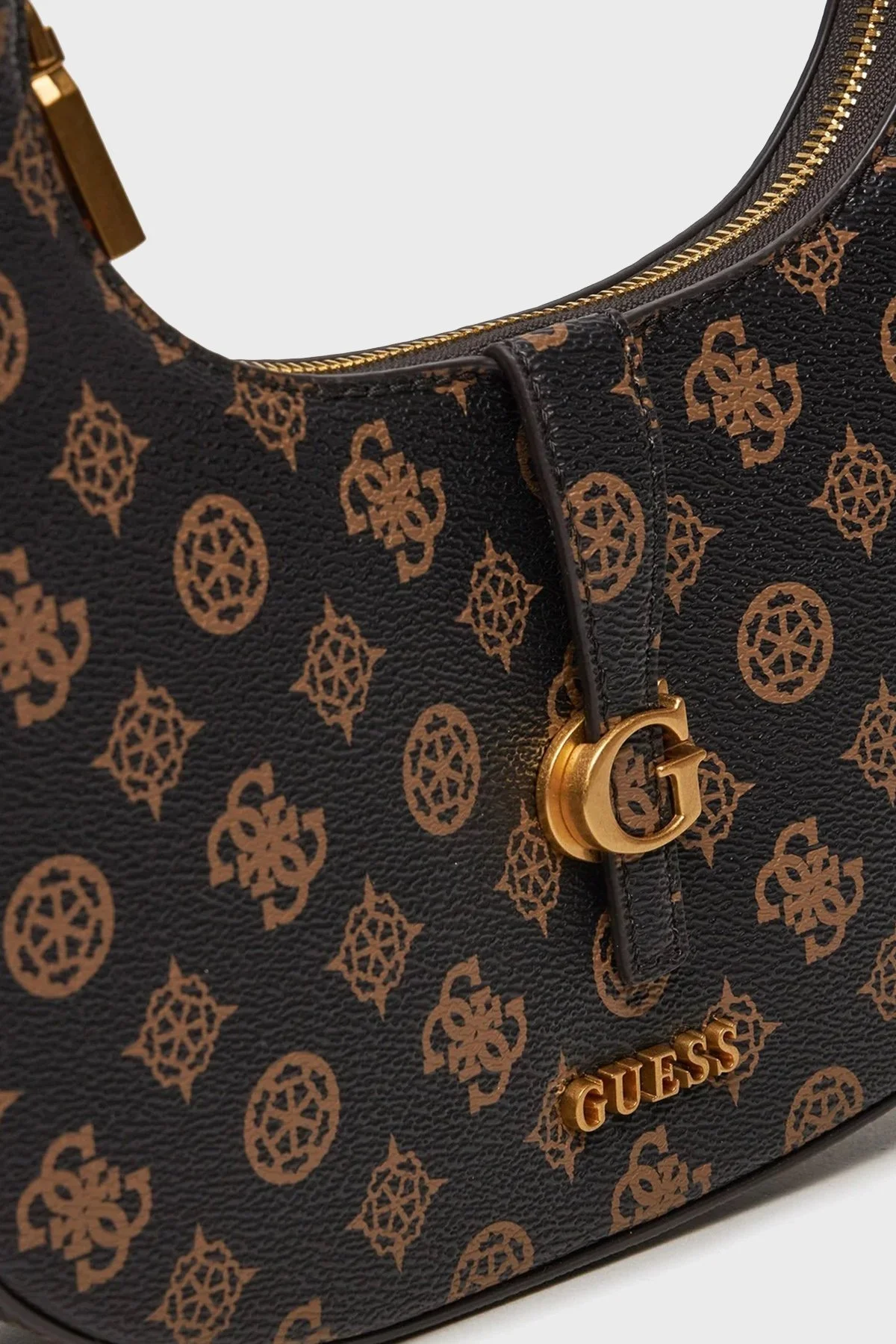 Guess Kuba Logolu Çıkarılabilir Zincirli Omuz Askılı HWPA9329180 Bayan Çanta HWPA93 29180 MLO KAHVE - 3