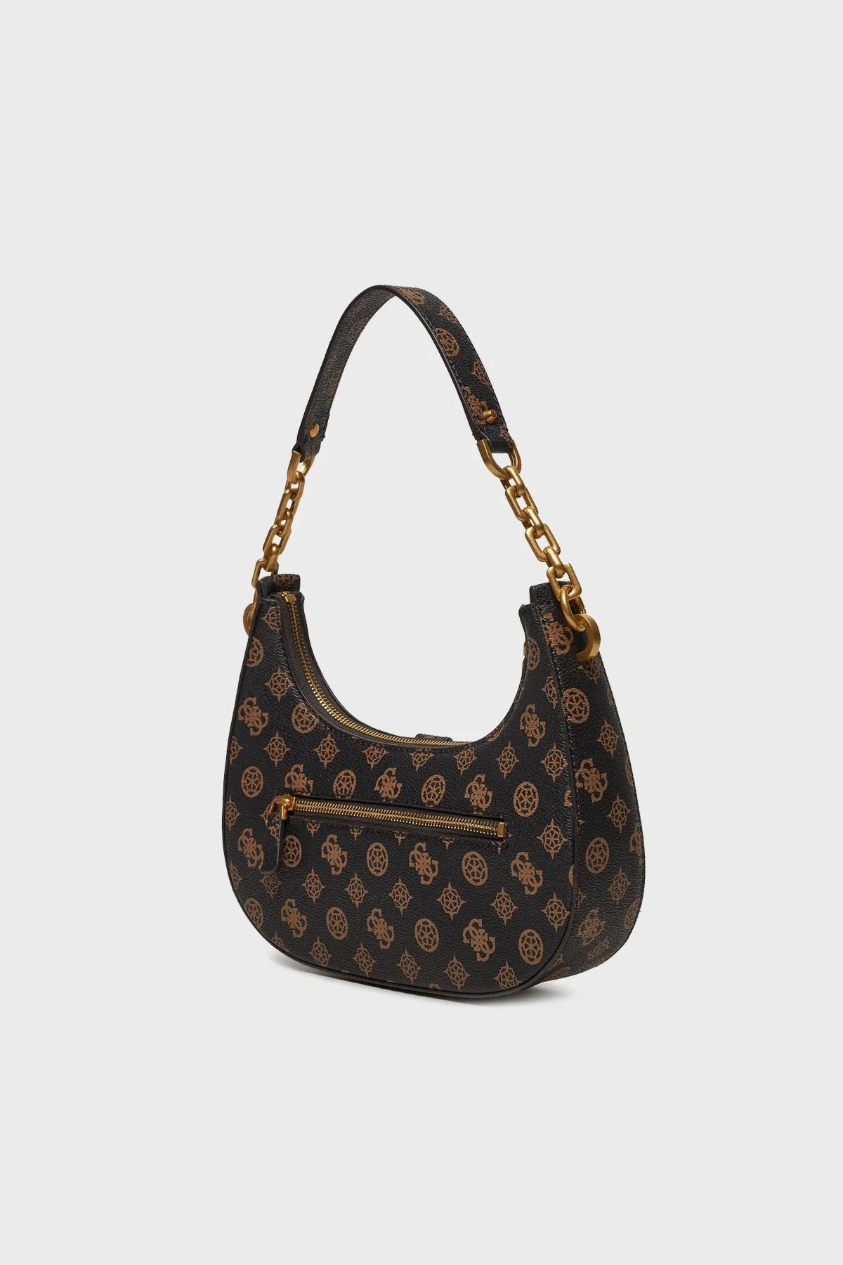 Guess Kuba Logolu Çıkarılabilir Zincirli Omuz Askılı HWPA9329180 Bayan Çanta HWPA93 29180 MLO KAHVE - 4