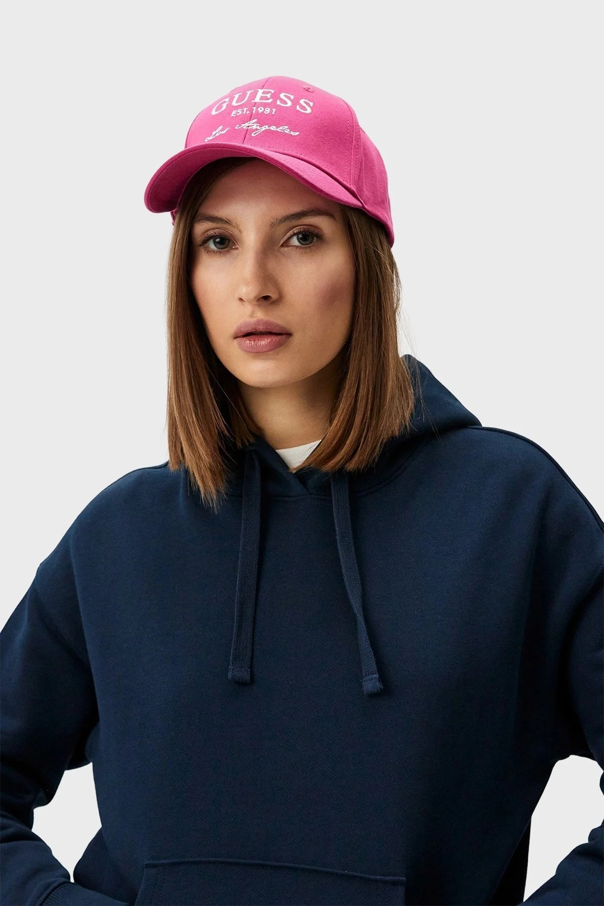 Guess L.A. Baseball Logolu V4RZ01WFKN0 Bayan Şapka V4RZ01 WFKN0 G516 FUŞYA - 2