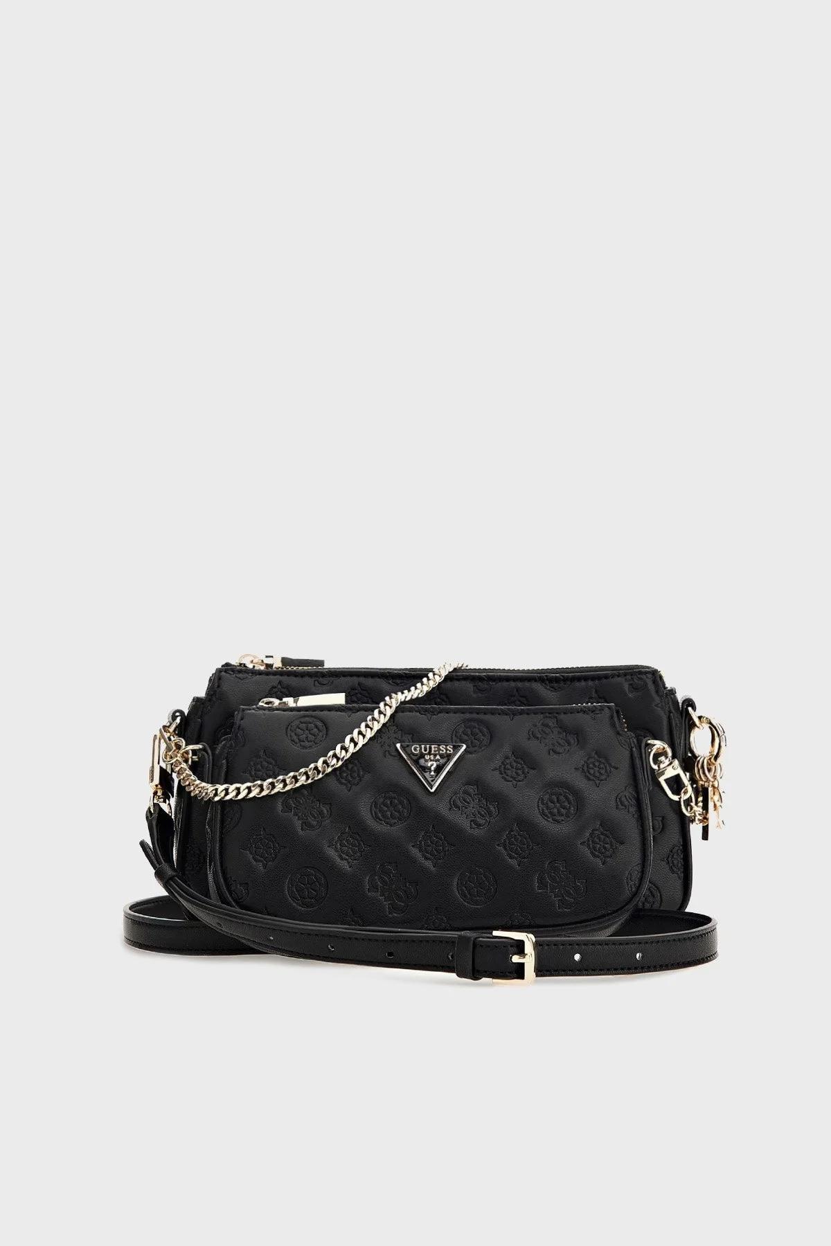 Guess La Femme Logolu Mini Çapraz Askılı Bayan Çanta HWPD8689700 BLA SİYAH - 1