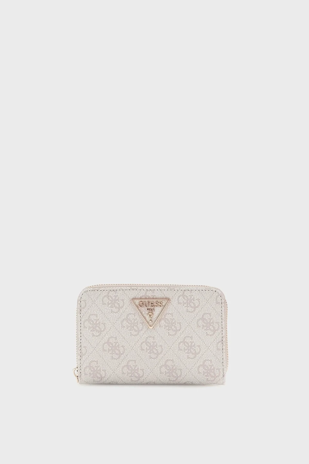 Guess Laruel 4G Logolu Fermuarlı SWSD8500140 Bayan Cüzdan SWSD85 00140 DVL EKRU - 5
