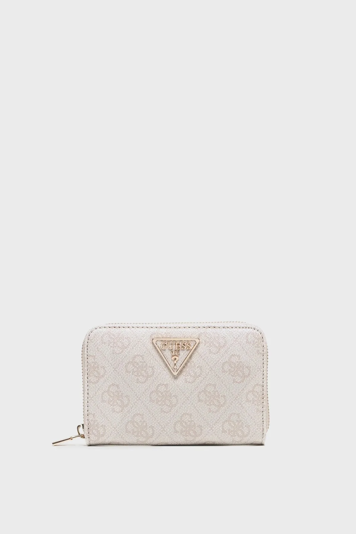 Guess Laruel Logolu Fermuarlı SWSD8500400 Bayan Cüzdan SWSD8500400 DVL EKRU - 1