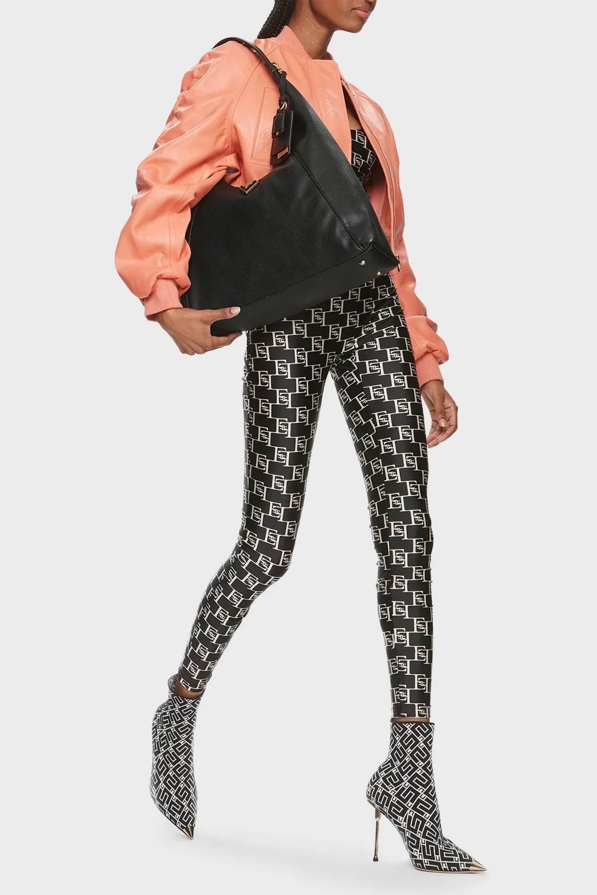 Guess Laryn Logolu Fermuarlı Omuz Askılı HWBA9196030BLA Bayan Çanta HWBA9196030 BLA SİYAH - 3