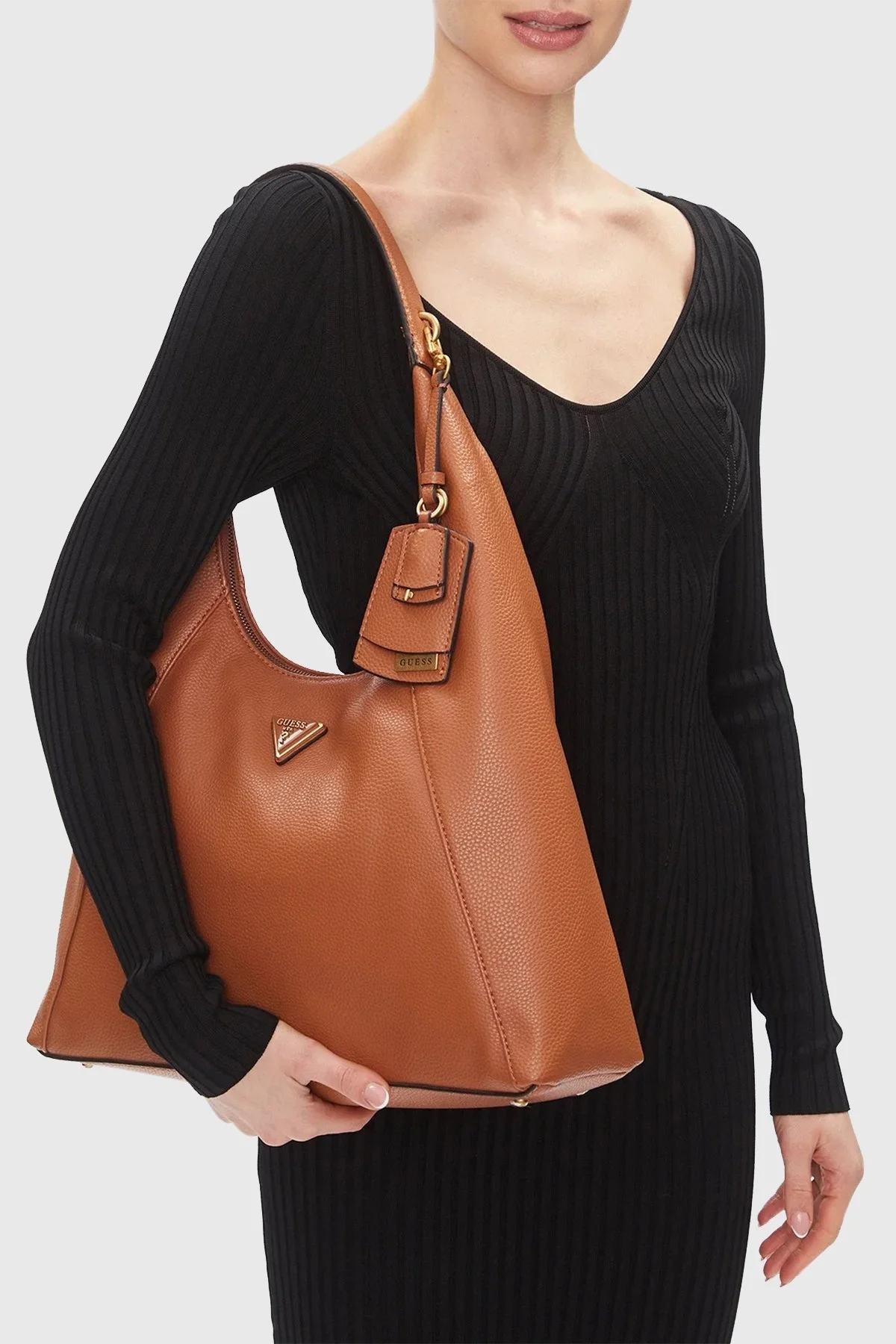 Guess Laryn Logolu Fermuarlı Omuz Askılı HWBA91 96030 Bayan Çanta HWBA9196030 COG TABA - 4