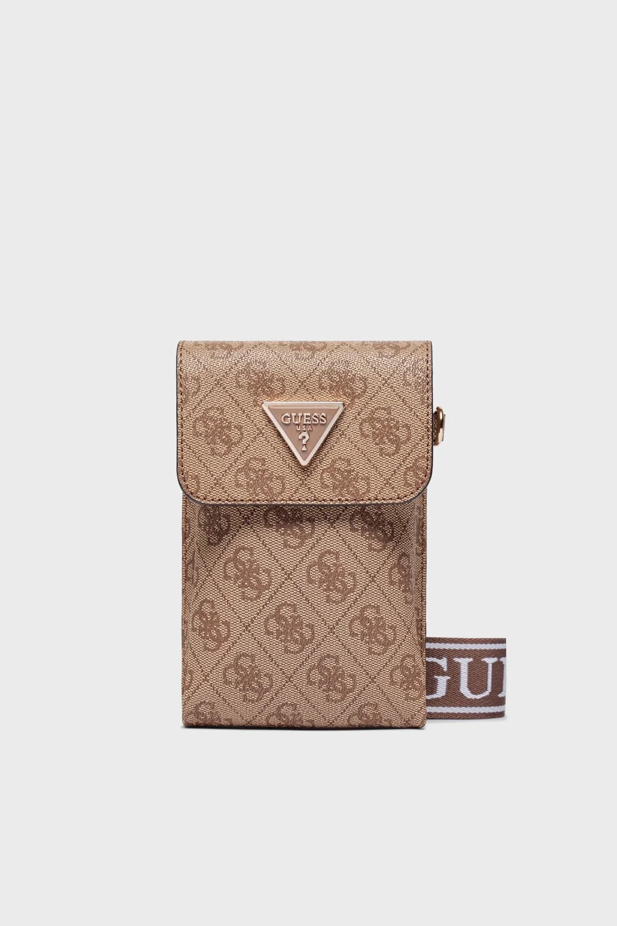 Guess Latona Çıkarılabilir Askılı Mini Cüzdanlı HWSG92 11810 Bayan Telefon Çantası HWSG9211810 LTL KAHVE - 6