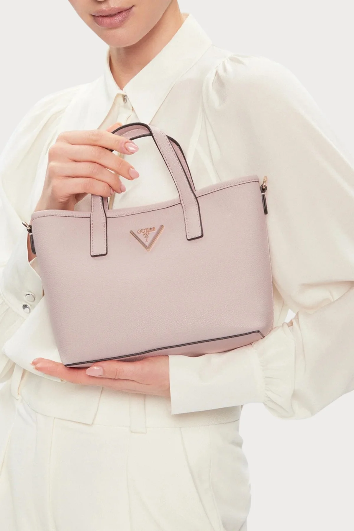 Guess Latona Çıkarılabilir Uzatma Askılı HWBG92 11750 Bayan Çanta HWBG9211750 LTR PEMBE - 2