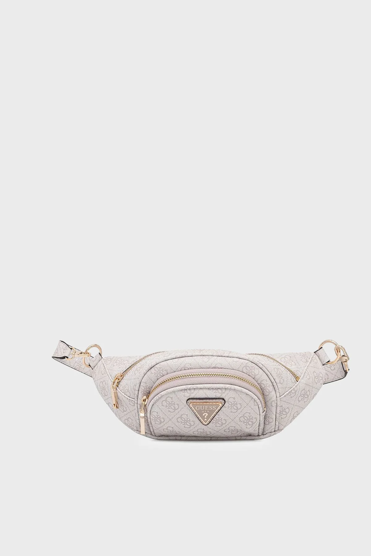 Guess Latona Logolu Çıkarılabilir Askılı TWHB9211080 Kadın Bel Çantası TWHB92 11080 BNN Krem - 1
