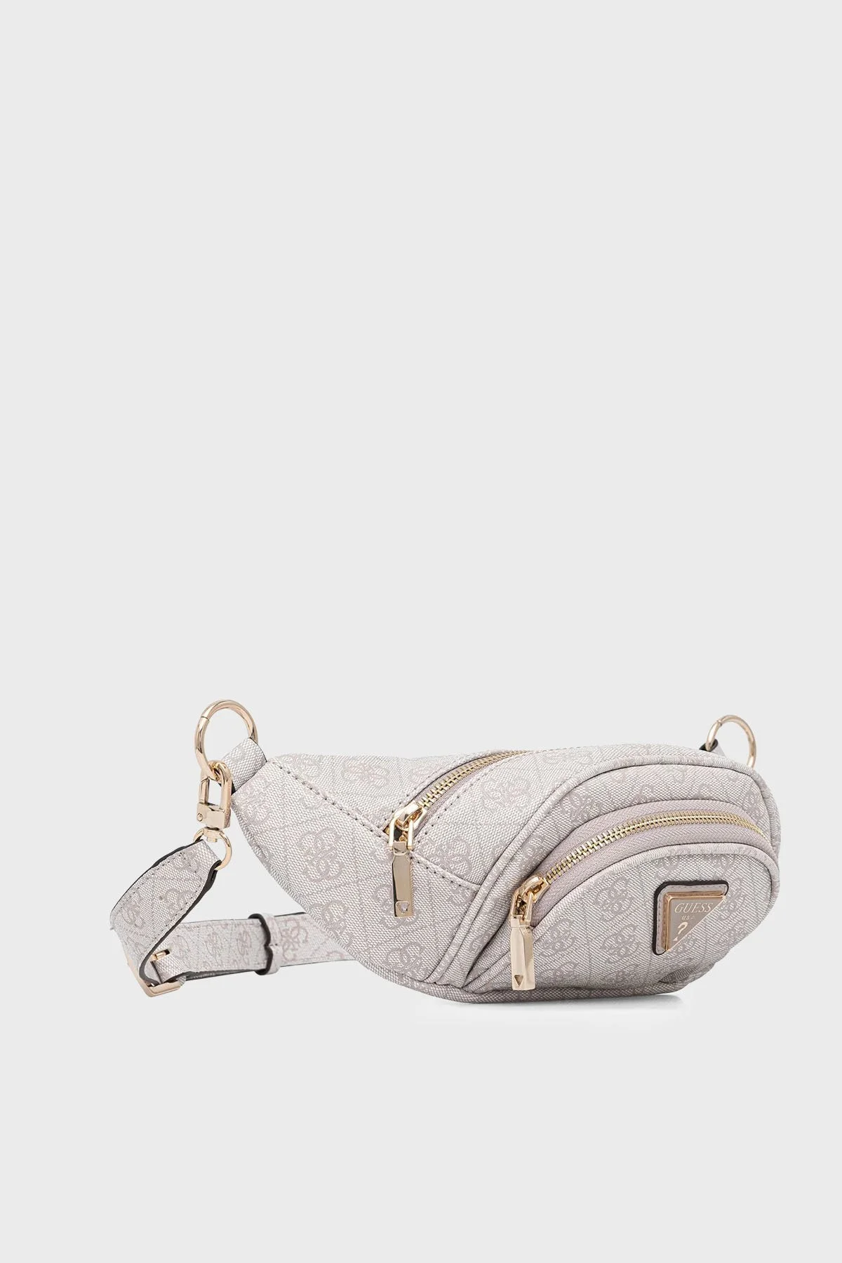 Guess Latona Logolu Çıkarılabilir Askılı TWHB9211080 Kadın Bel Çantası TWHB92 11080 BNN Krem - 2