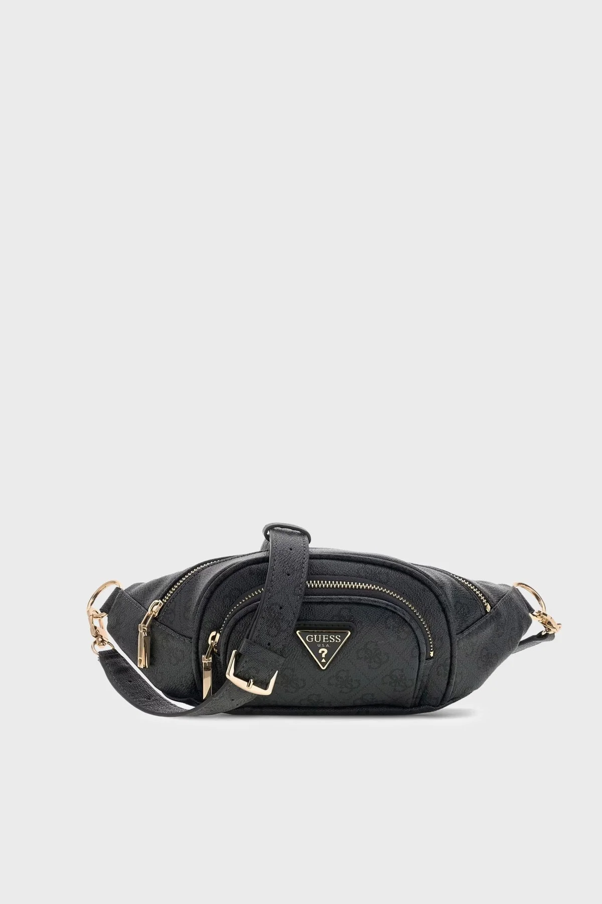 Guess Latona Logolu Çıkarılabilir Askılı TWHB9211080 Kadın Bel Çantası TWHB92 11080 CLO Antrasit - 1