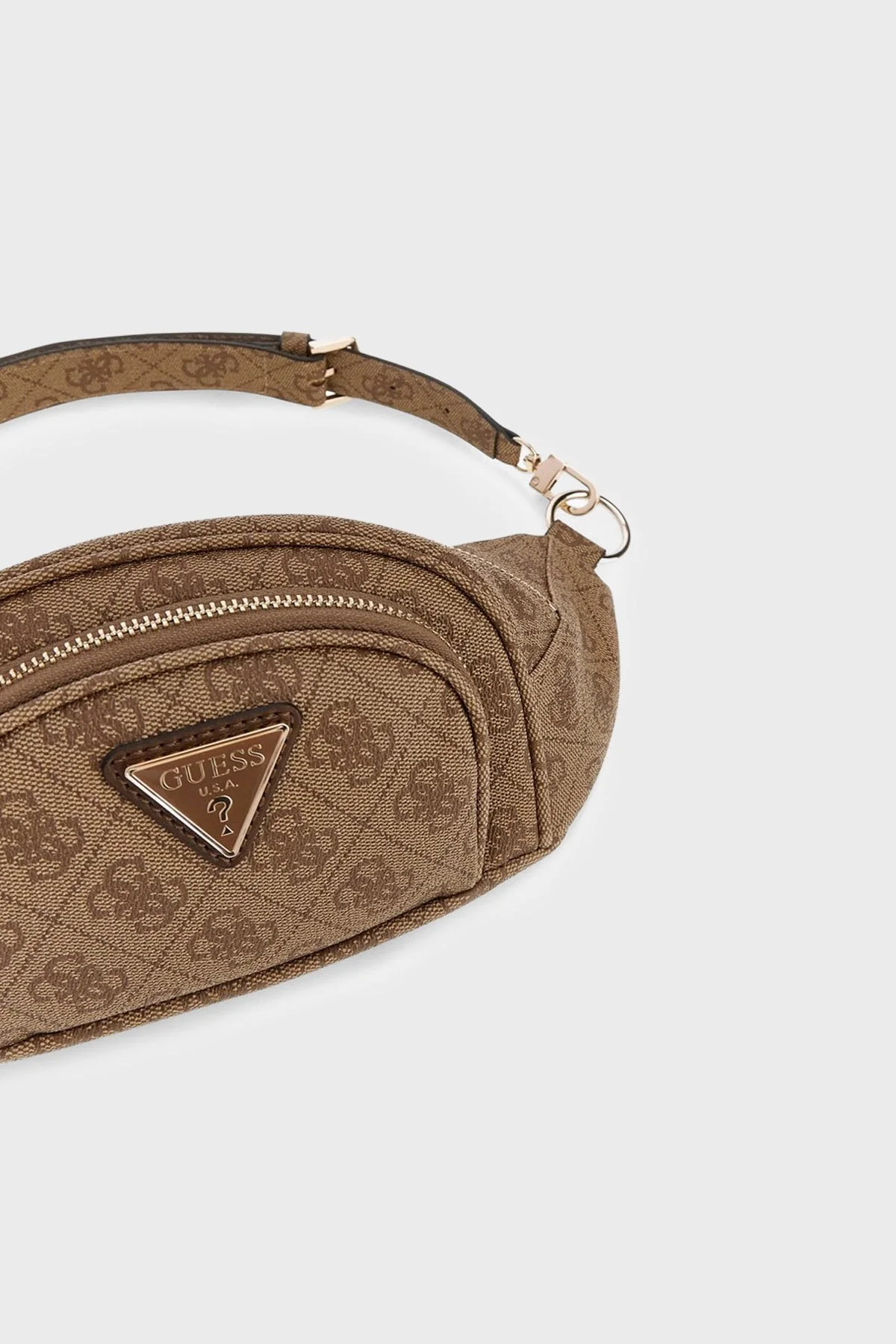 Guess Latona Logolu Çıkarılabilir Askılı TWHB9211080 Kadın Bel Çantası TWHB92 11080 LTL Kahve - 3