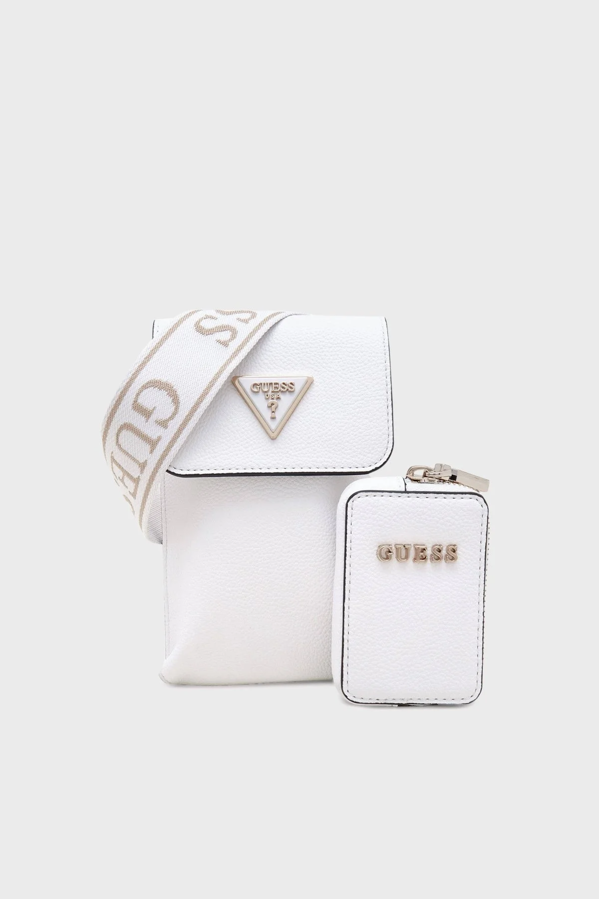 Guess Latona Logolu Mini Cüzdanlı HWBG9211810 Bayan Telefon Çantası HWBG9211810 WHI BEYAZ - 1
