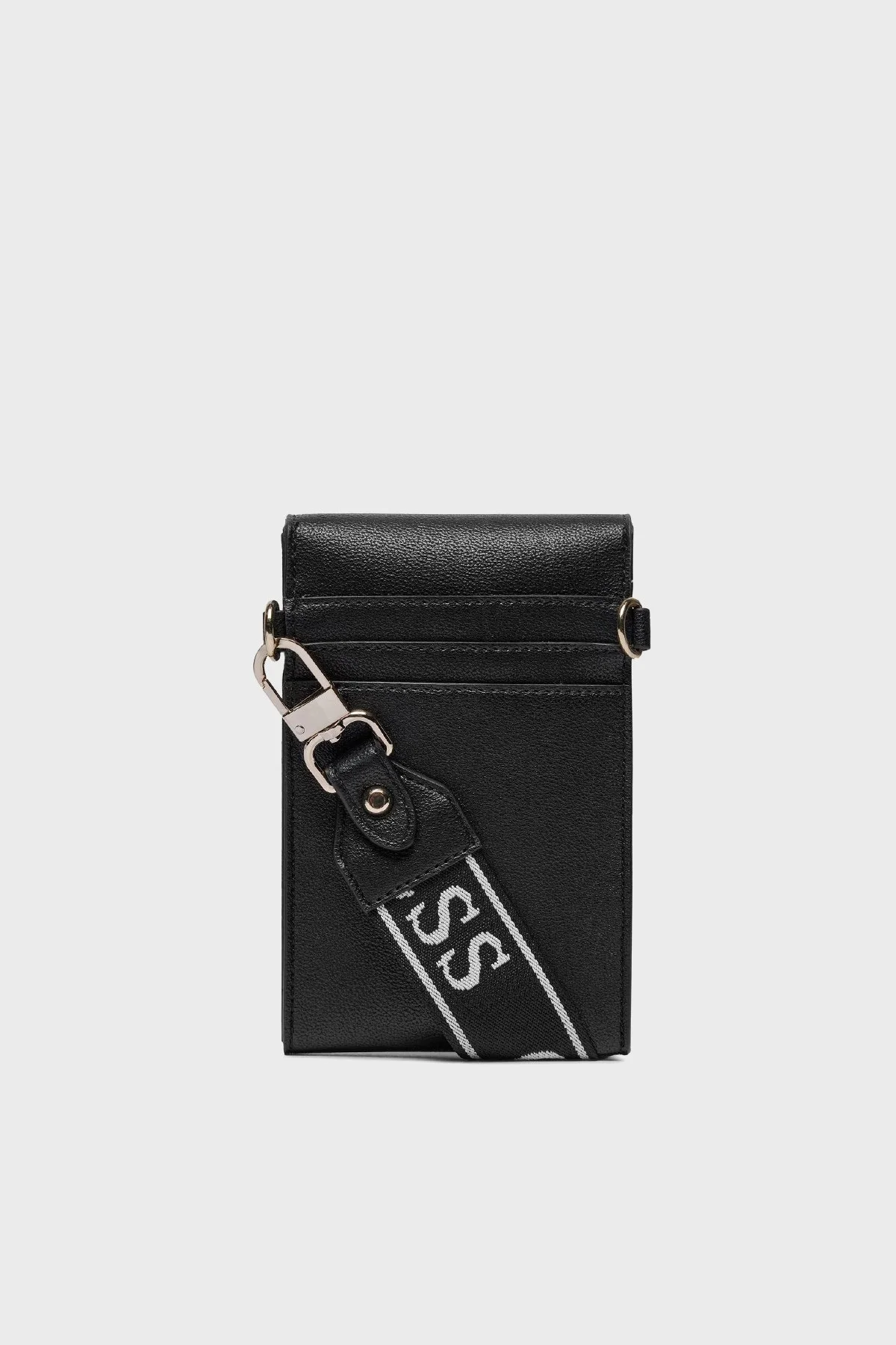 Guess Latona Logolu Mini Cüzdanlı HWBG9211810BLA Bayan Telefon Çantası HWBG9211810 BLA SİYAH - 5