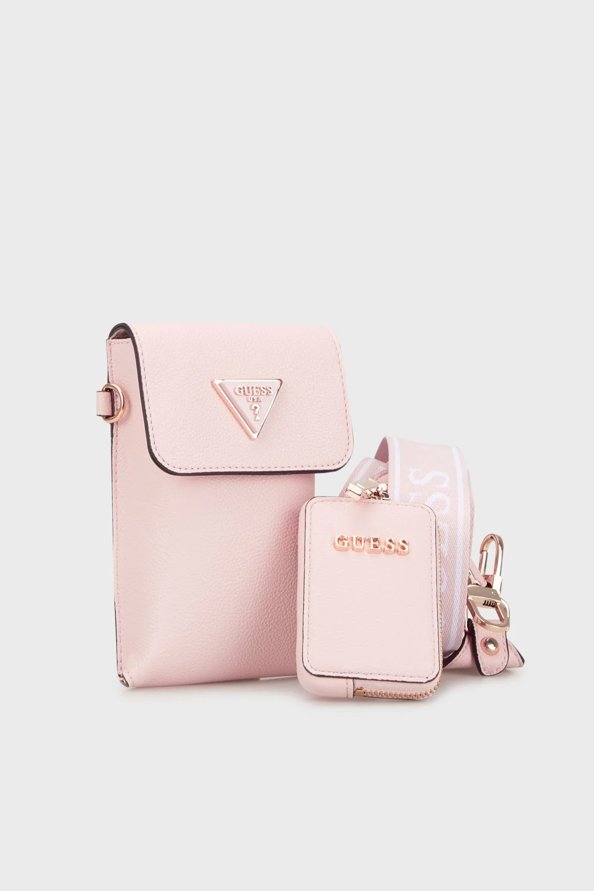 Guess Latona Logolu Mini Cüzdanlı HWBG92 11810 Bayan Telefon Çantası HWBG9211810 LTR PUDRA - 2