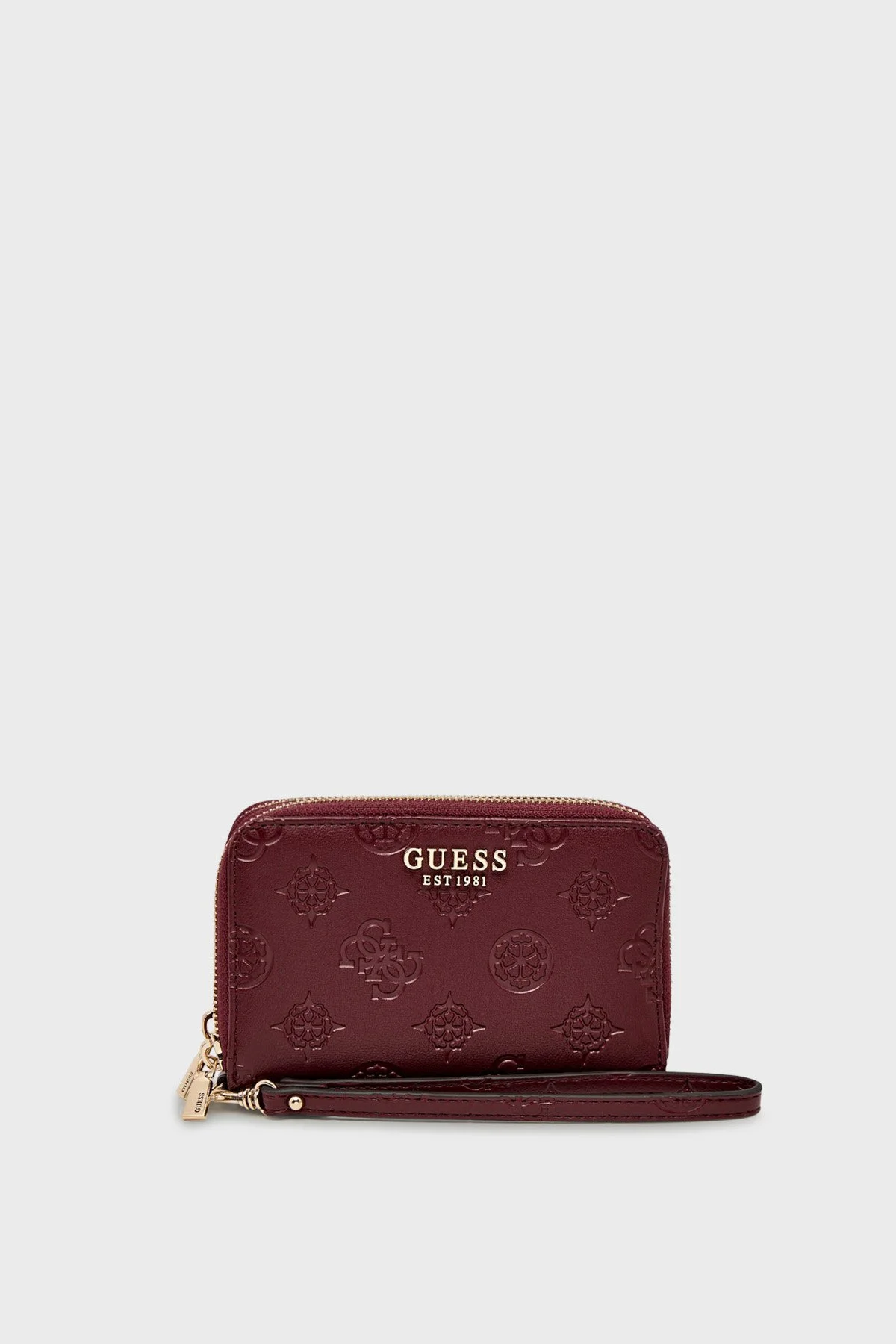 Guess Laurel 4G Logolu Tutma Saplı SWPD7459164 Bayan Cüzdan SWPD74 59164 WLG BORDO - 1