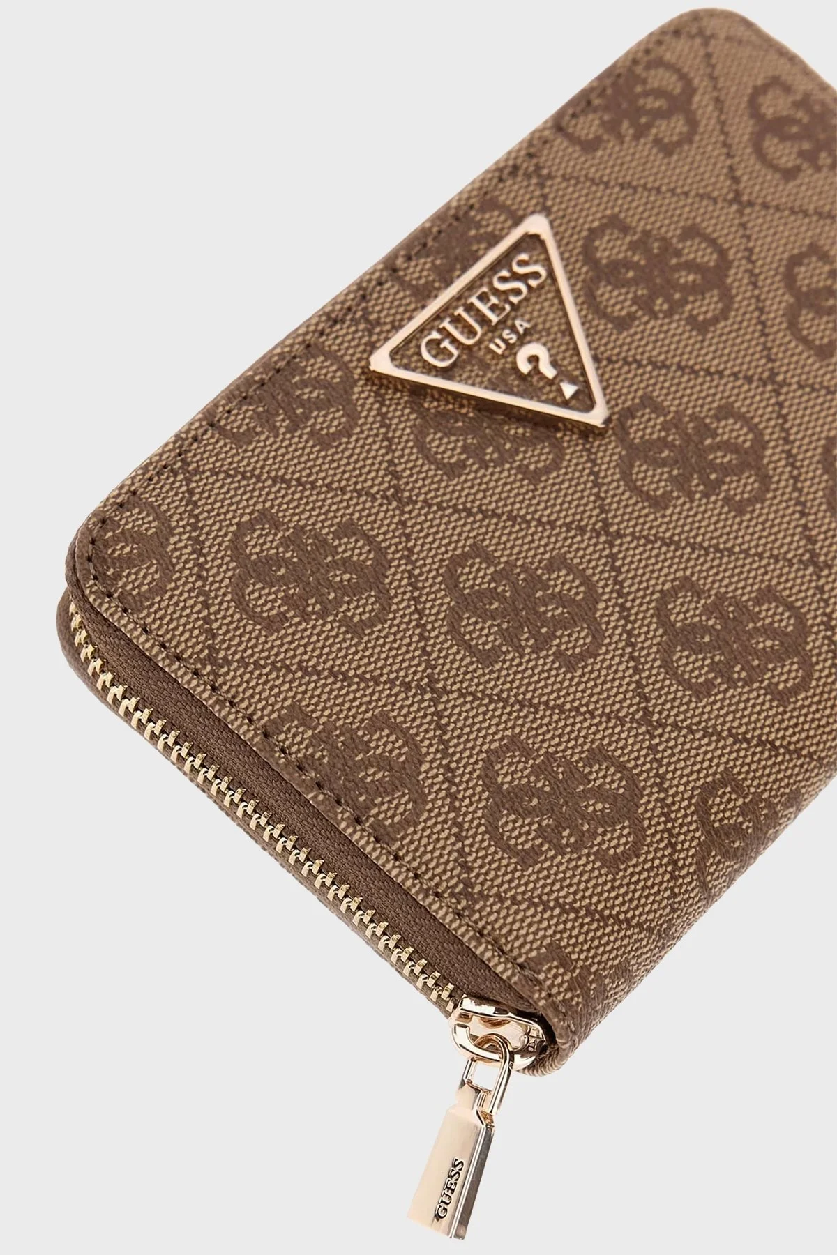 Guess Laurel Logolu Fermuarlı SWSG7459140 Bayan Cüzdan SWSG74 59140 LTL KAHVE - 4