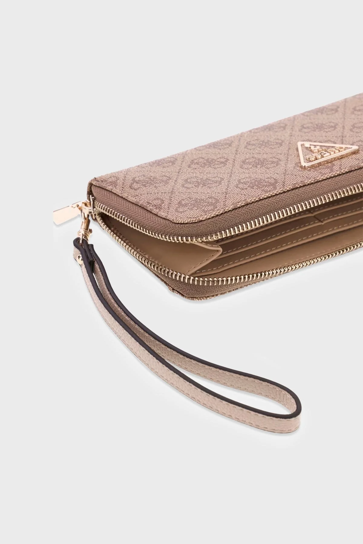 Guess Laurel Logolu Fermuarlı SWSG7459146 Kadın Cüzdan SWSG74 59146 LTL Kahve - 4