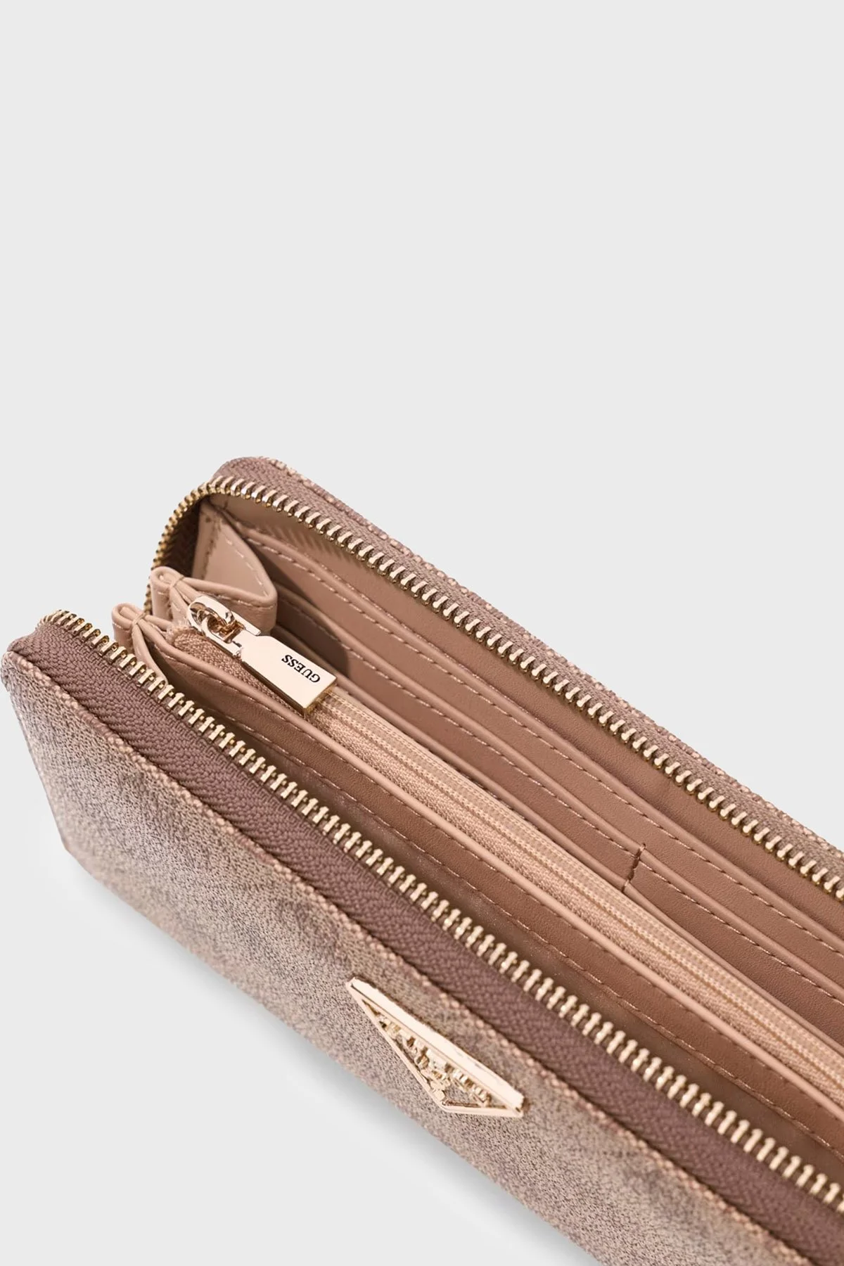 Guess Laurel Logolu Fermuarlı SWSG7459146 Kadın Cüzdan SWSG74 59146 LTL Kahve - 5