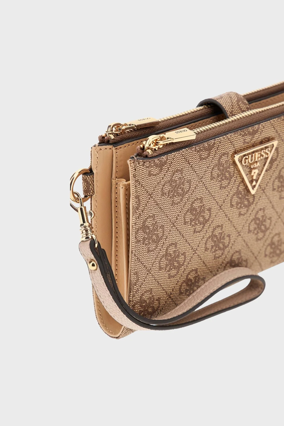 Guess Laurel Logolu Fermuarlı SWSG7459157 Kadın Cüzdan SWSG74 59157 LTL Kahve - 3